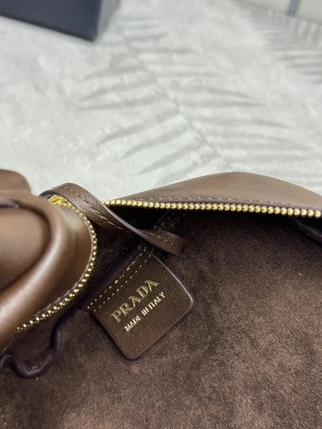 Prada Distressed Leather Mini Shoulder Bag D96016444 — view 9