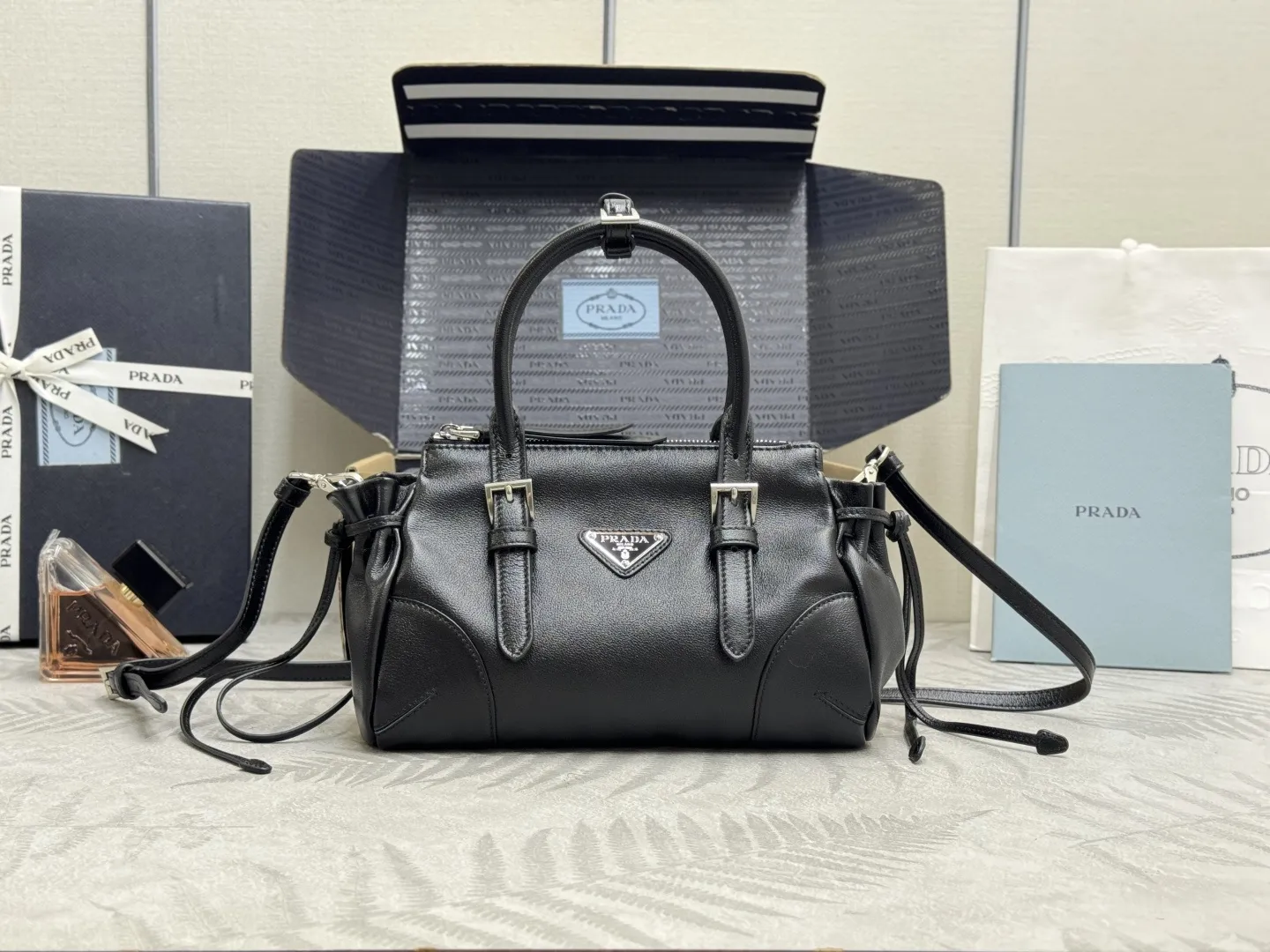 Small Vintage Leather Tote Bag 1BA499 D100016445