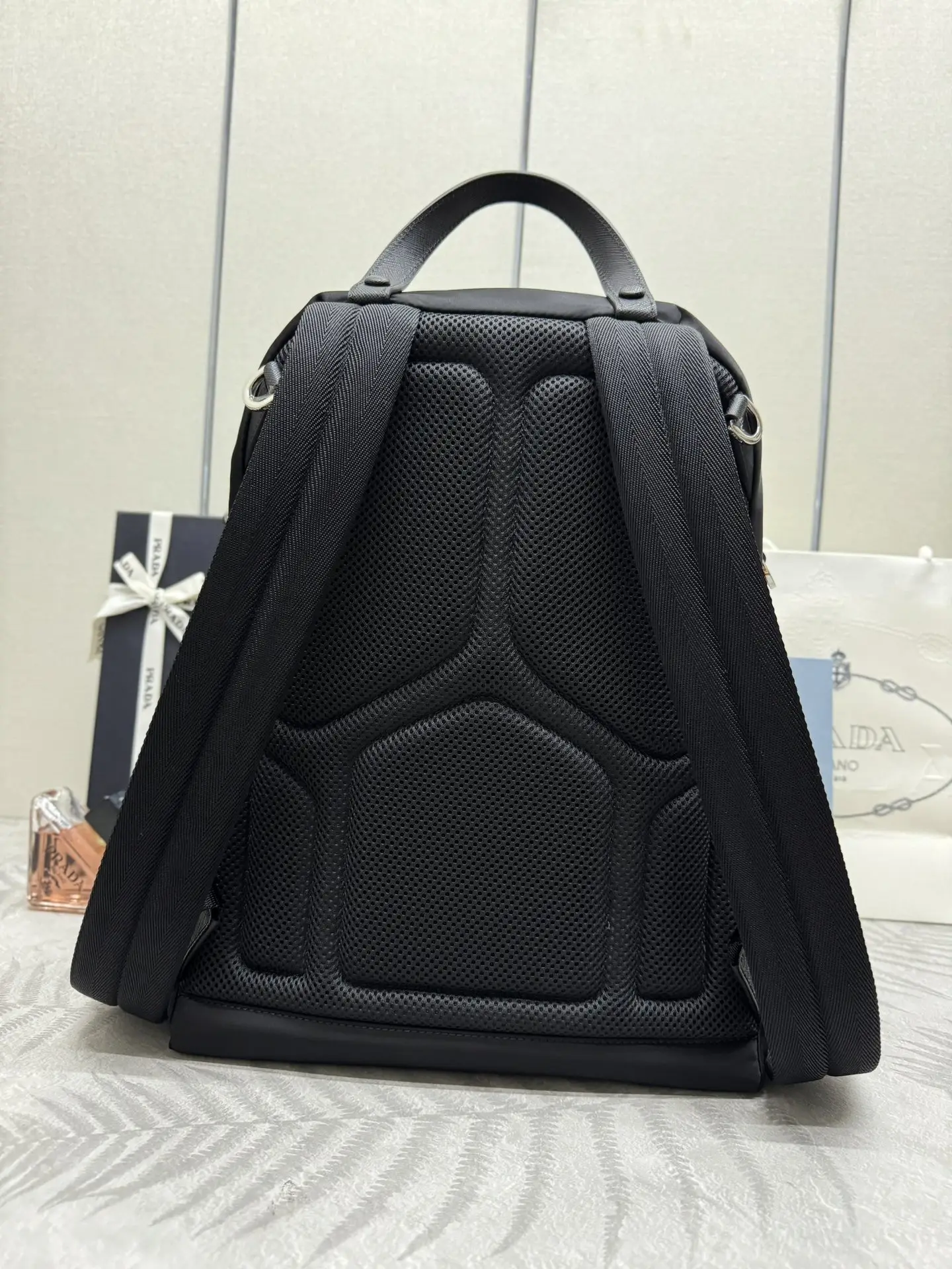 Prada 2VZ066 Saffiano & Nylon Backpack D75016446 — view 4