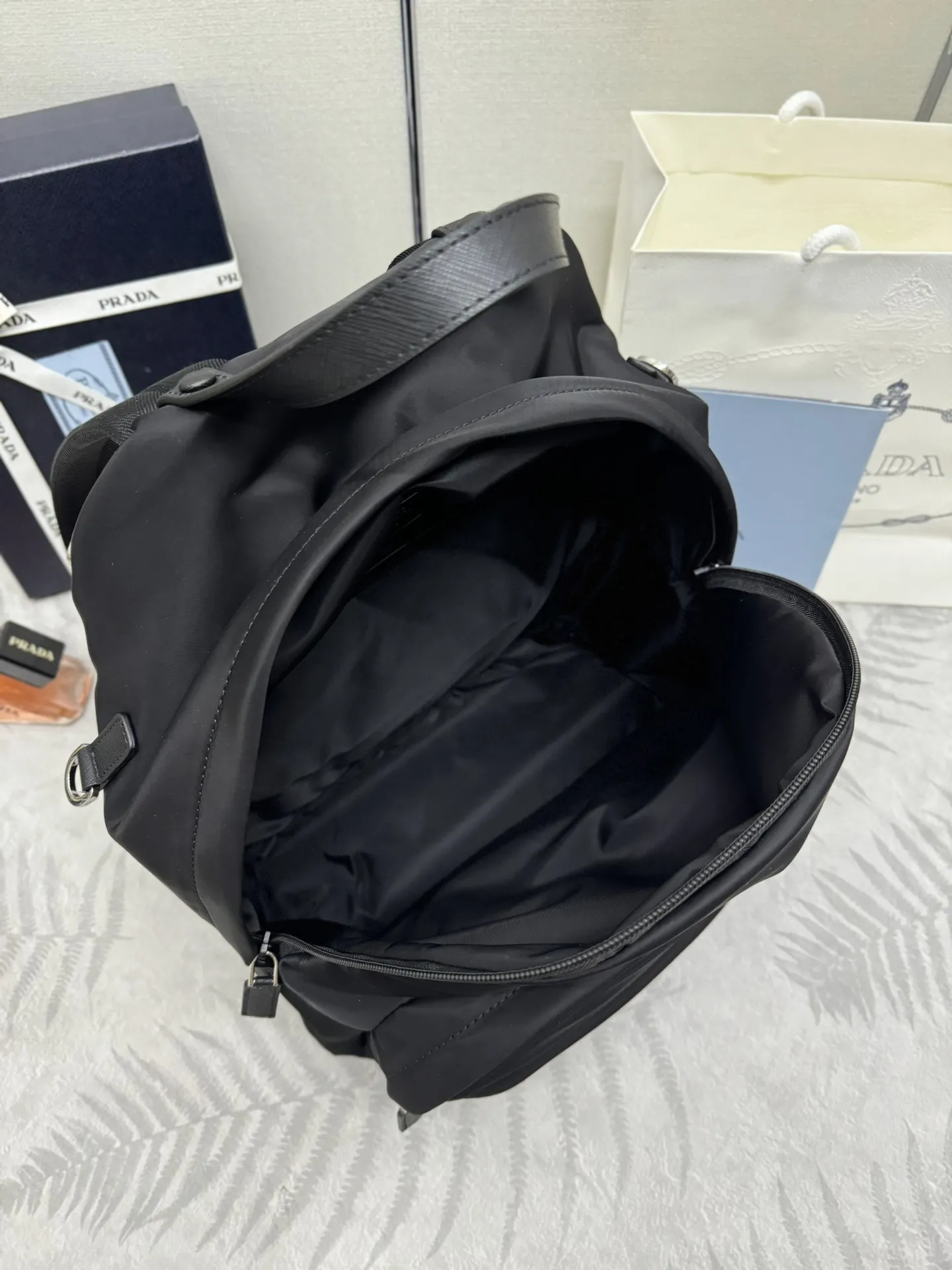 Prada 2VZ066 Saffiano & Nylon Backpack D75016446 — view 8