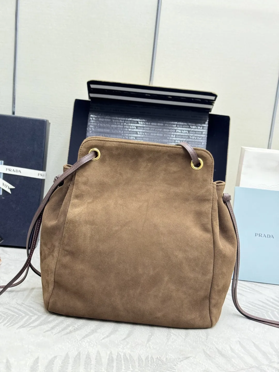 Suede Shoulder Bag 1BG641 D95016451 — view 2