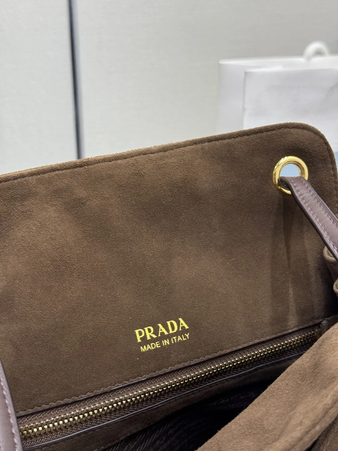 Suede Shoulder Bag 1BG641 D95016451 — view 9