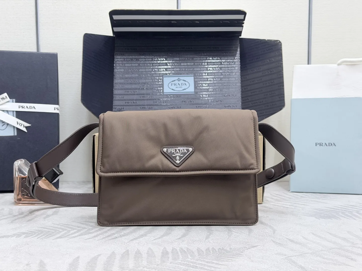 Prada Re-Nylon Mini Flap Crossbody Bag D72016452