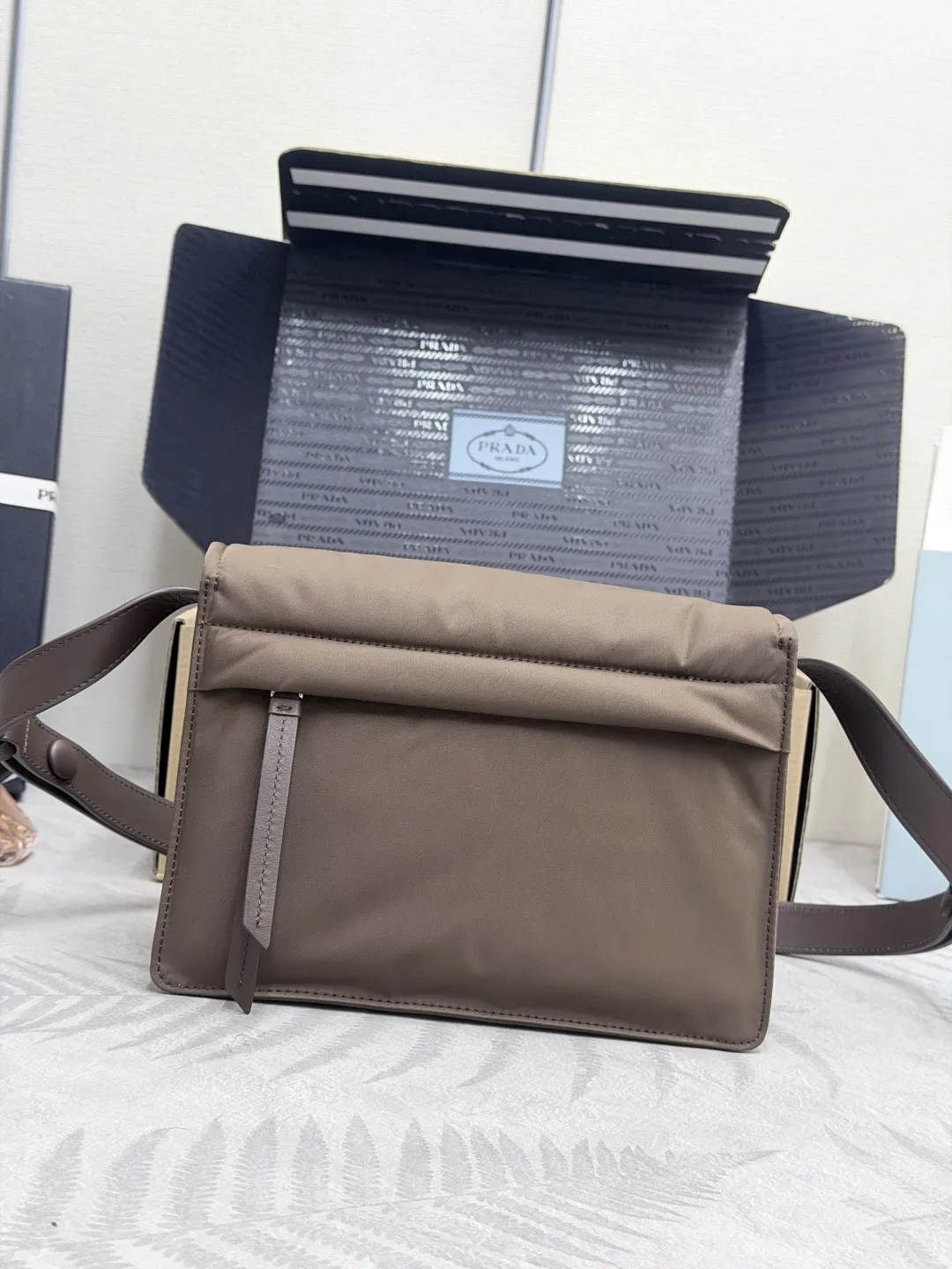 Prada Re-Nylon Mini Flap Crossbody Bag D72016452 — view 2