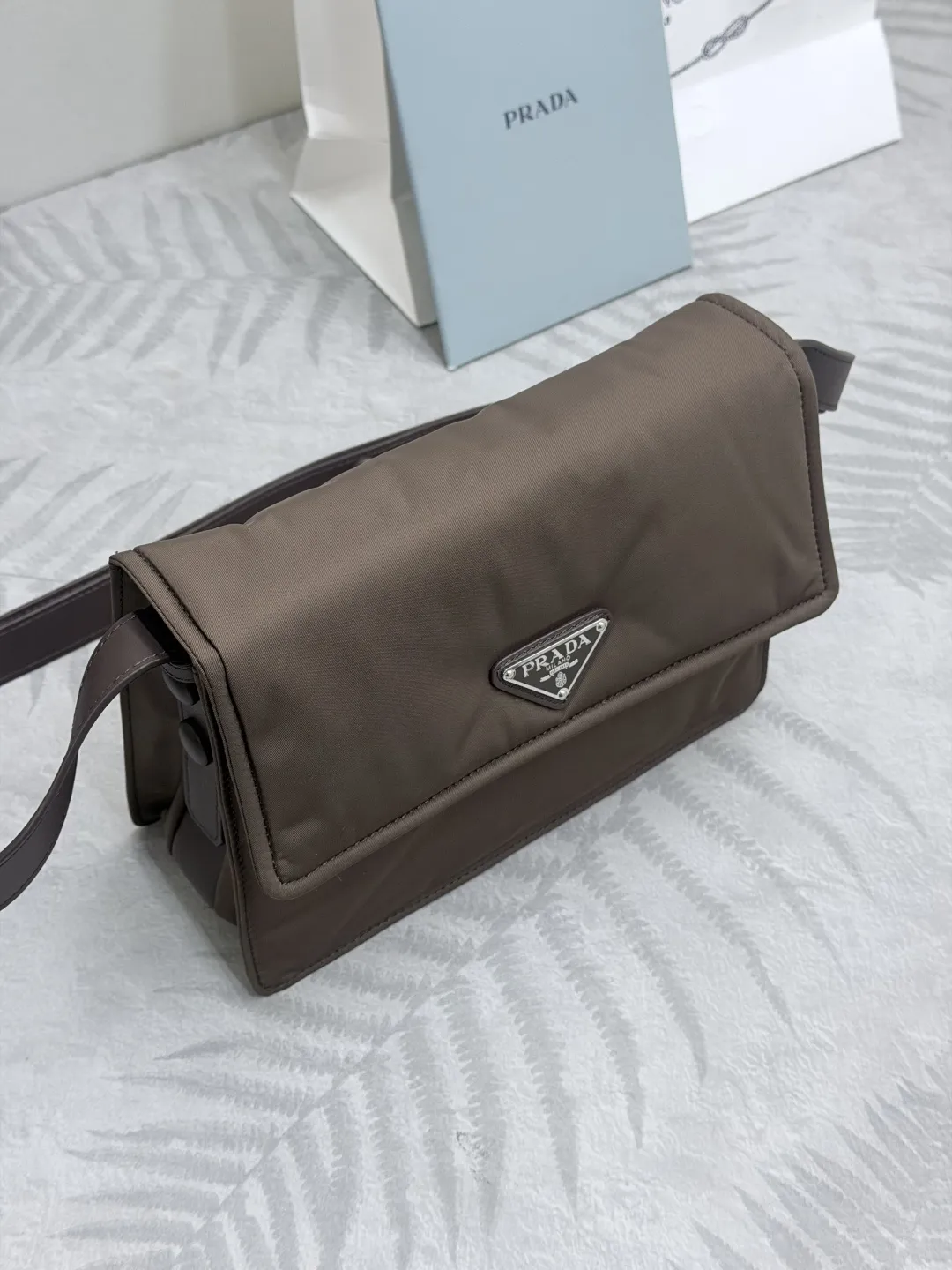 Prada Re-Nylon Mini Flap Crossbody Bag D72016452 — view 3