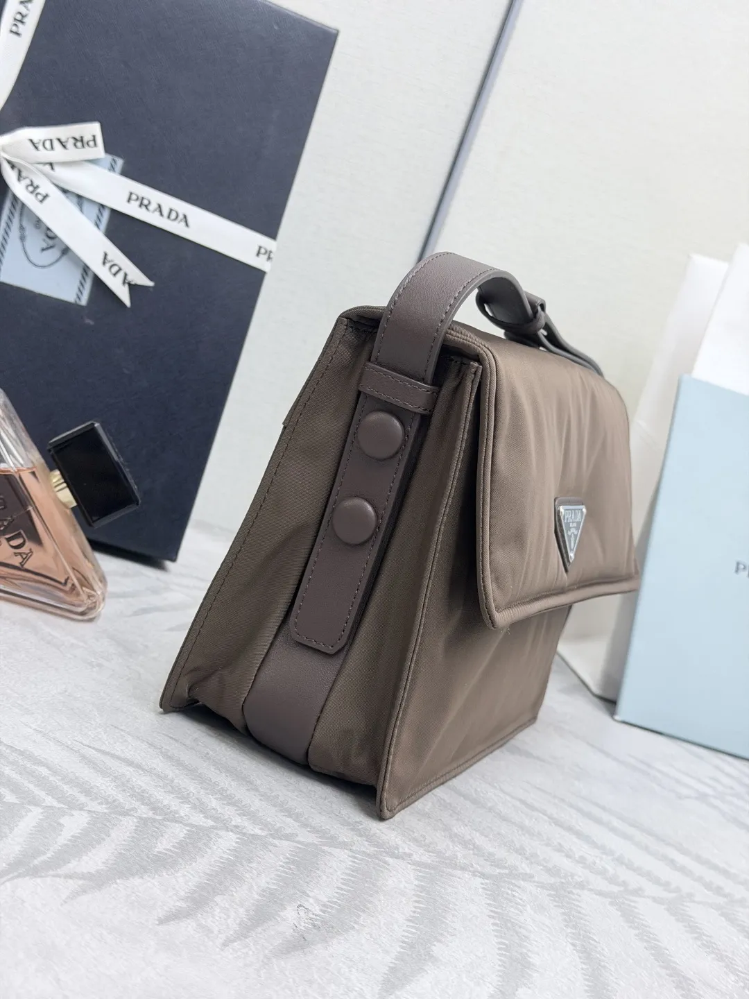 Prada Re-Nylon Mini Flap Crossbody Bag D72016452 — view 4