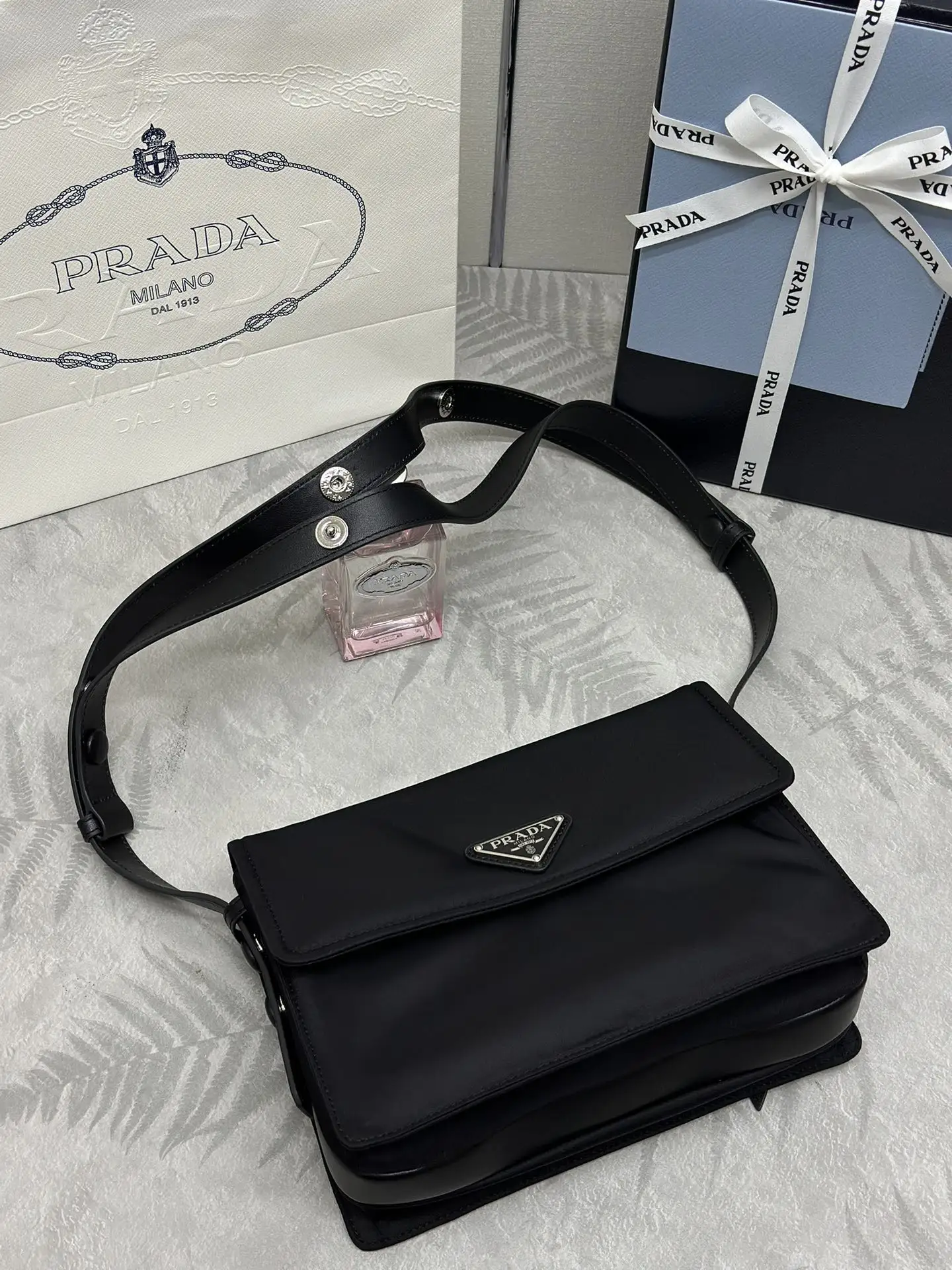 Prada Re-Nylon Mini Cini Messenger Bag D72016491 — view 5