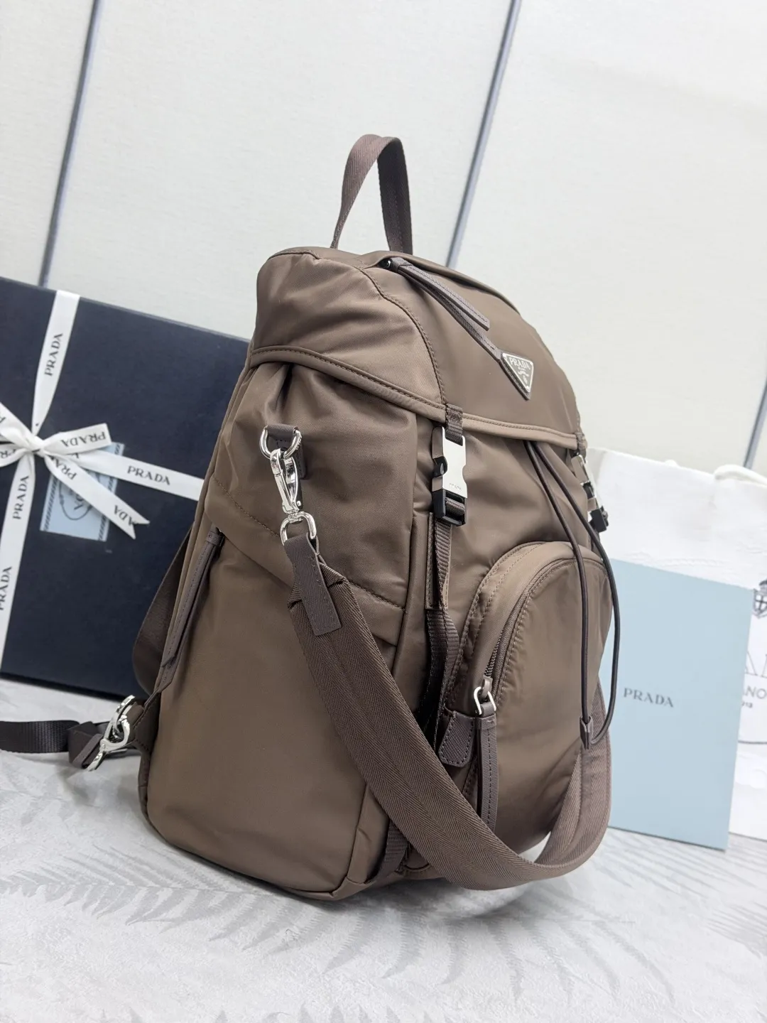 Re-Nylon Backpack with Detachable Straps D85016453 — view 4