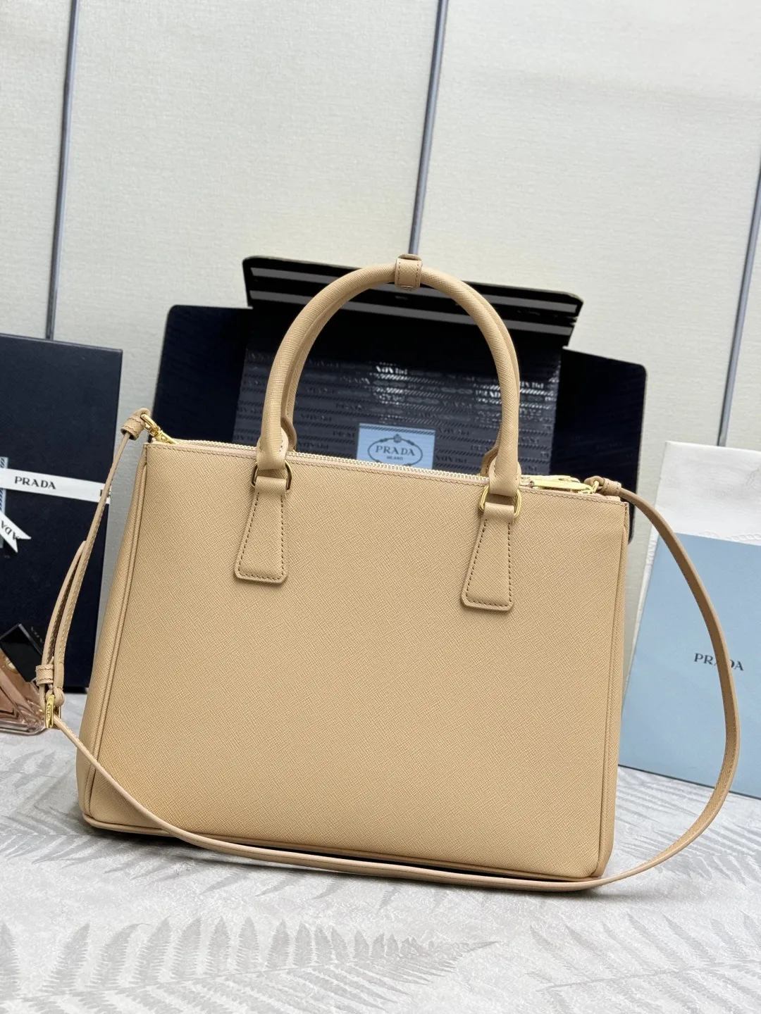 Saffiano Leather Double Handle Tote Bag D103016454 — view 2