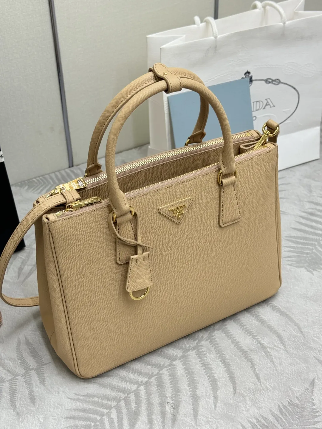 Saffiano Leather Double Handle Tote Bag D103016454 — view 3
