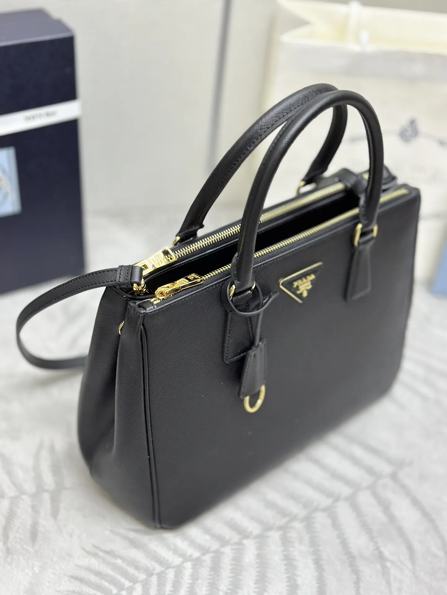 Prada Saffiano Leather Double Handle Tote Bag D103016455 — view 2