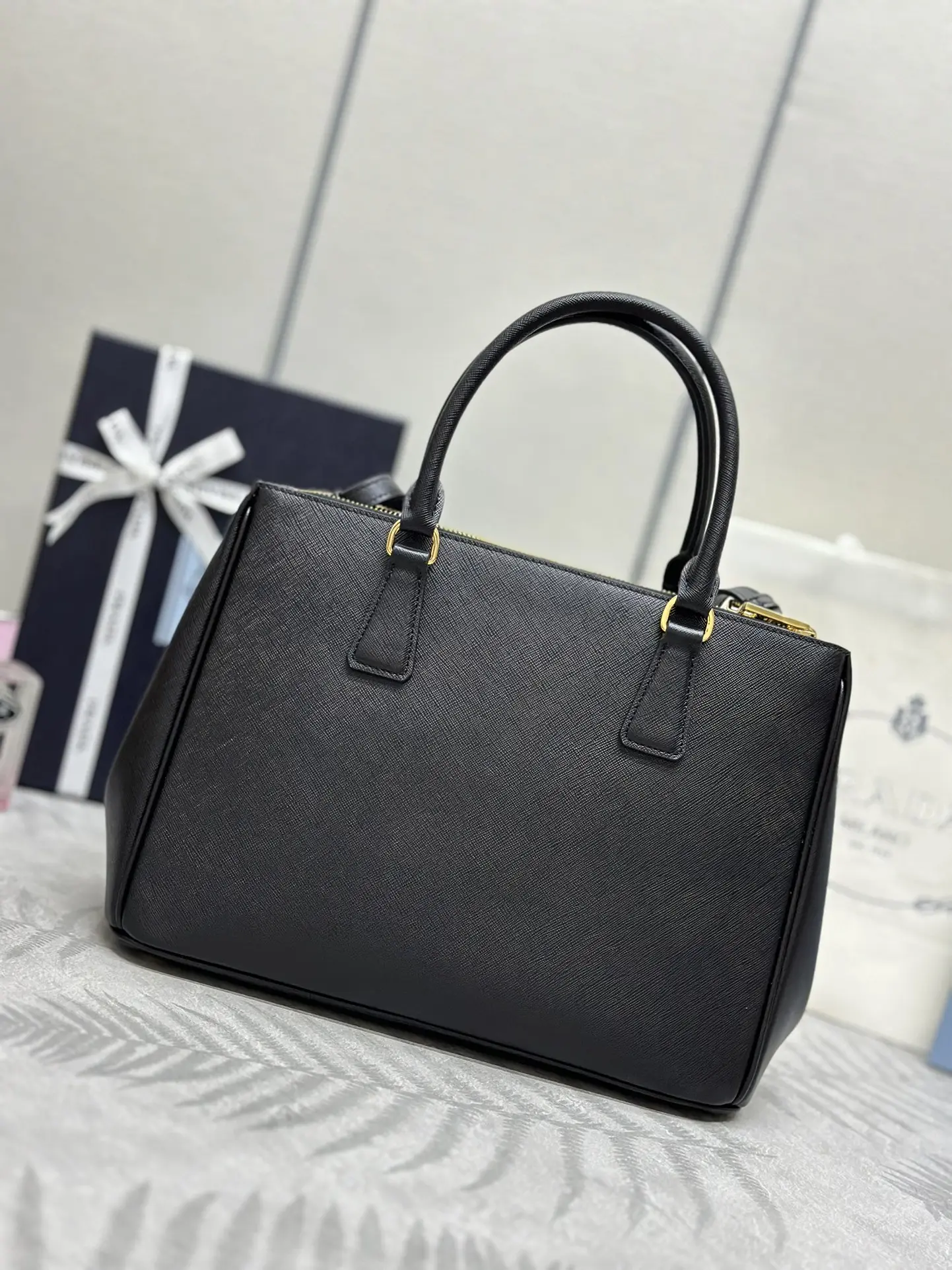 Prada Saffiano Leather Double Handle Tote Bag D103016455 — view 3