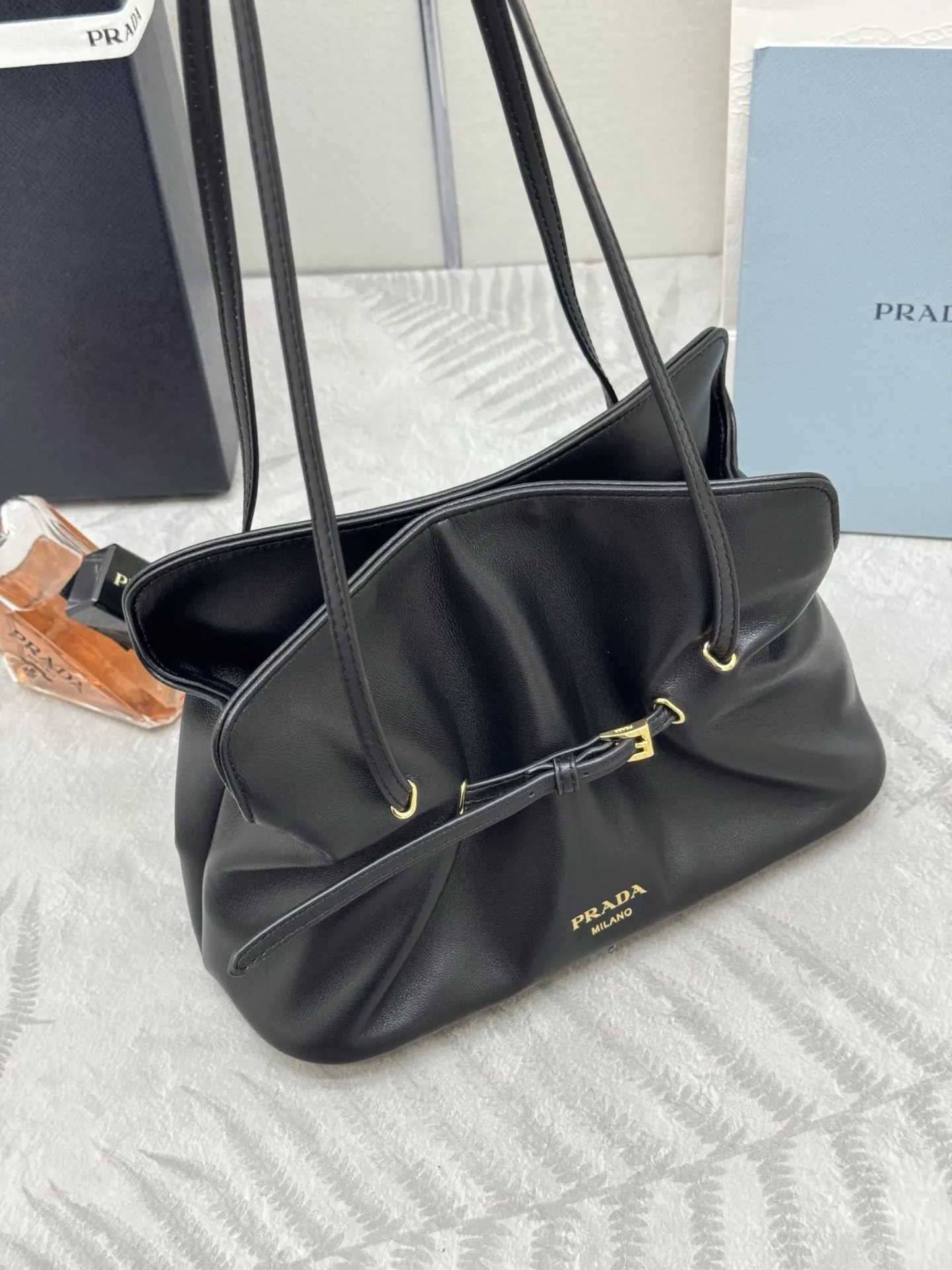 Prada Lambskin Cloud Shoulder Bag D88016458 — view 3