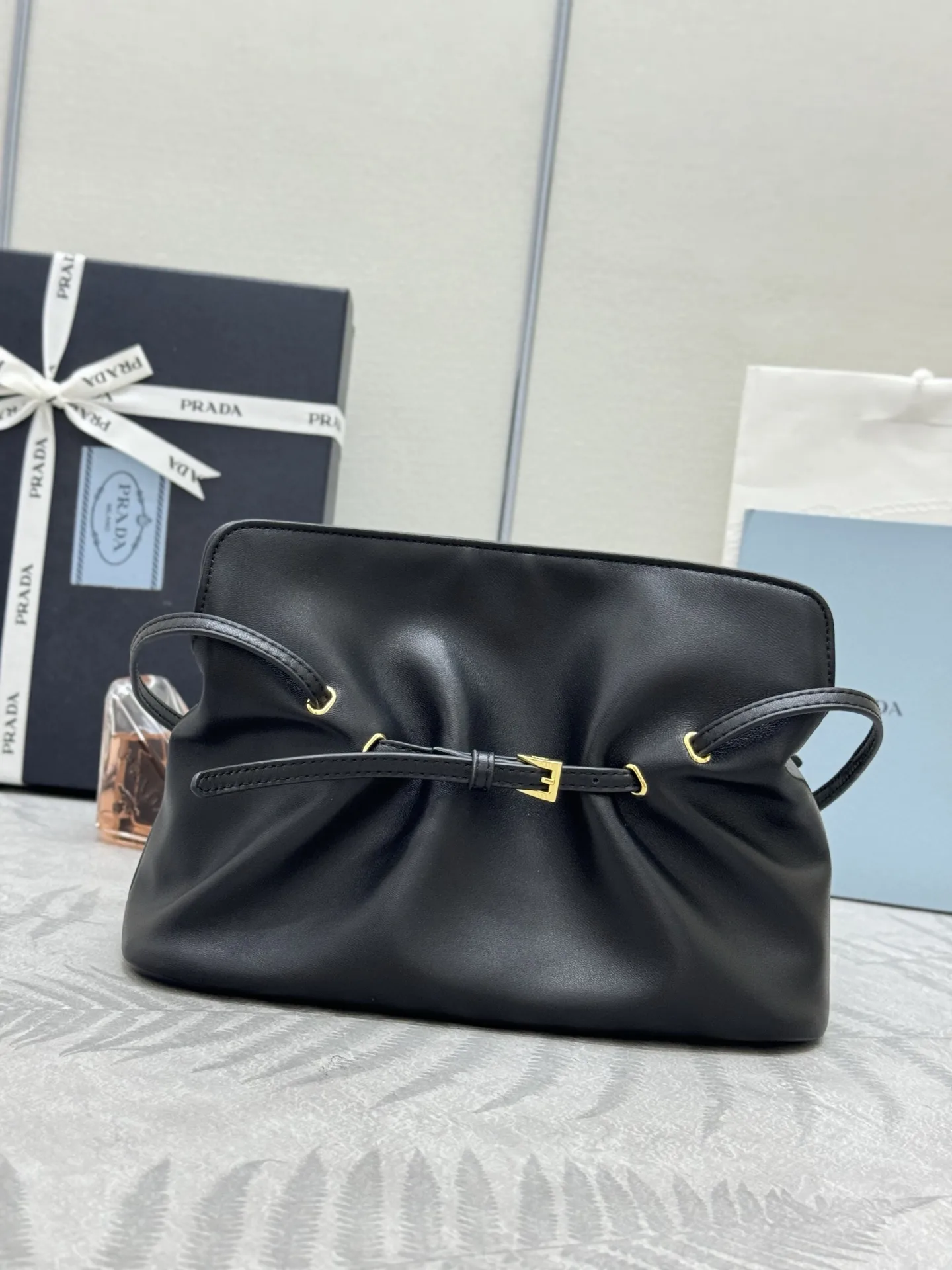 Prada Lambskin Cloud Shoulder Bag D88016458 — view 5