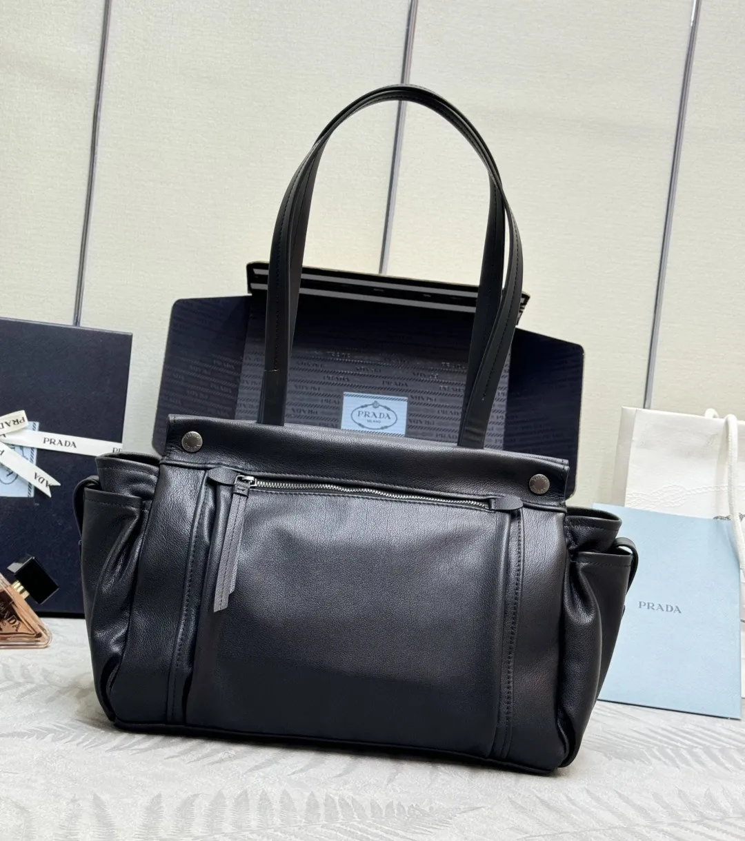 Prada Large 1BG644 Leather Tote Bag D130016460 — view 2