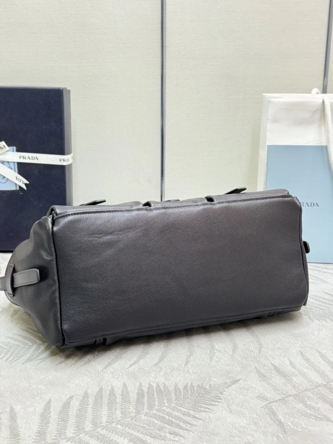 Prada Large 1BG644 Leather Tote Bag D130016460 — view 6