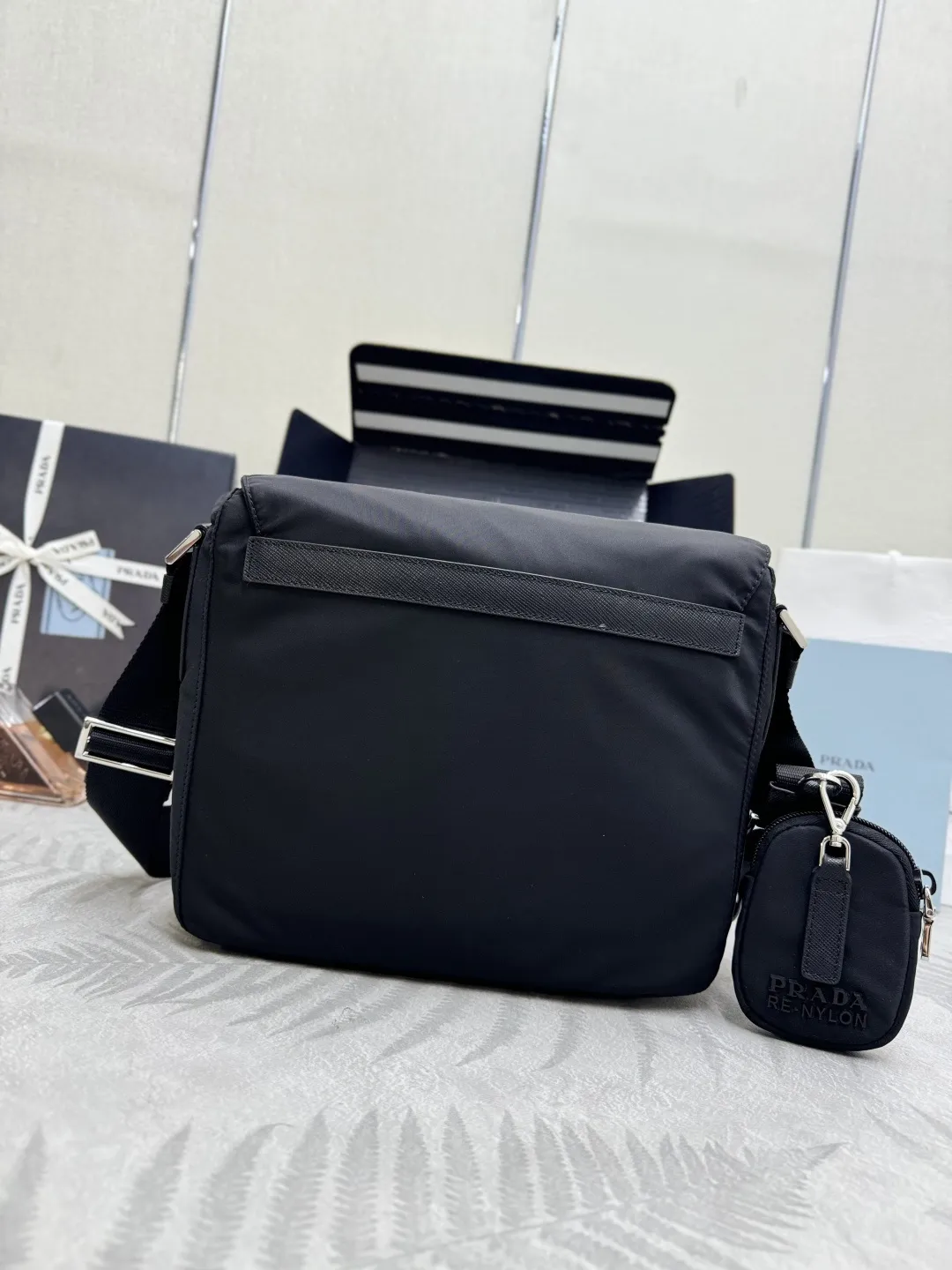 Re-Nylon Crossbody Bag with Mini Pouch D73016461 — view 2