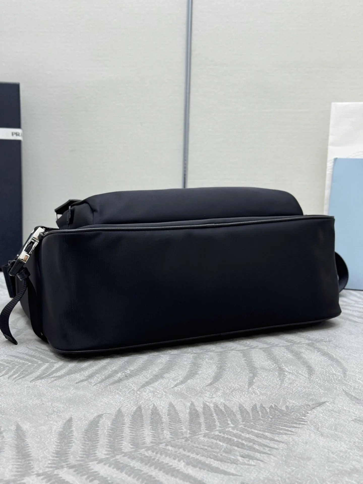 Re-Nylon and Saffiano Leather Messenger Bag D69016516 — view 3