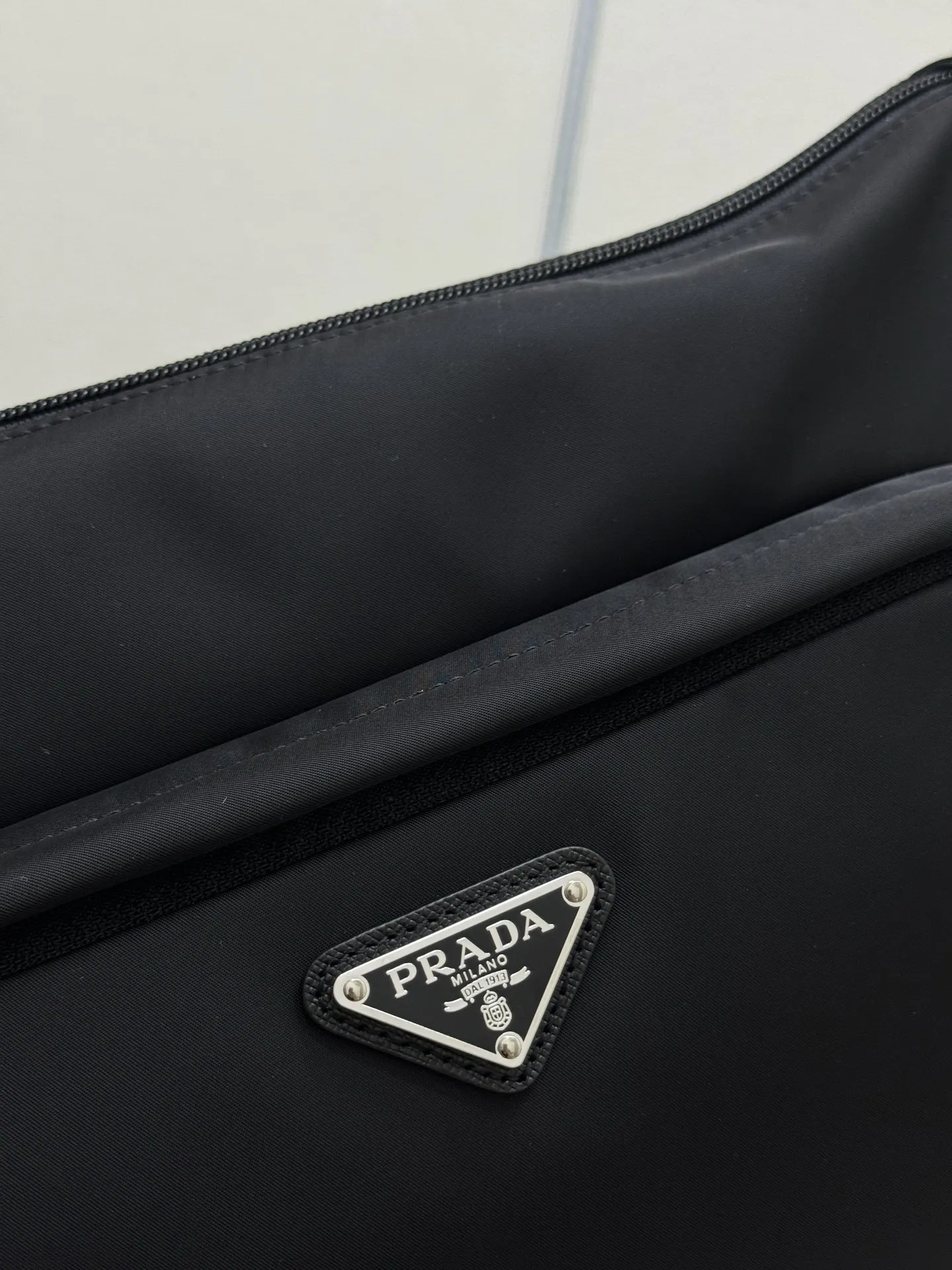 Re-Nylon and Saffiano Leather Messenger Bag D69016516 — view 7