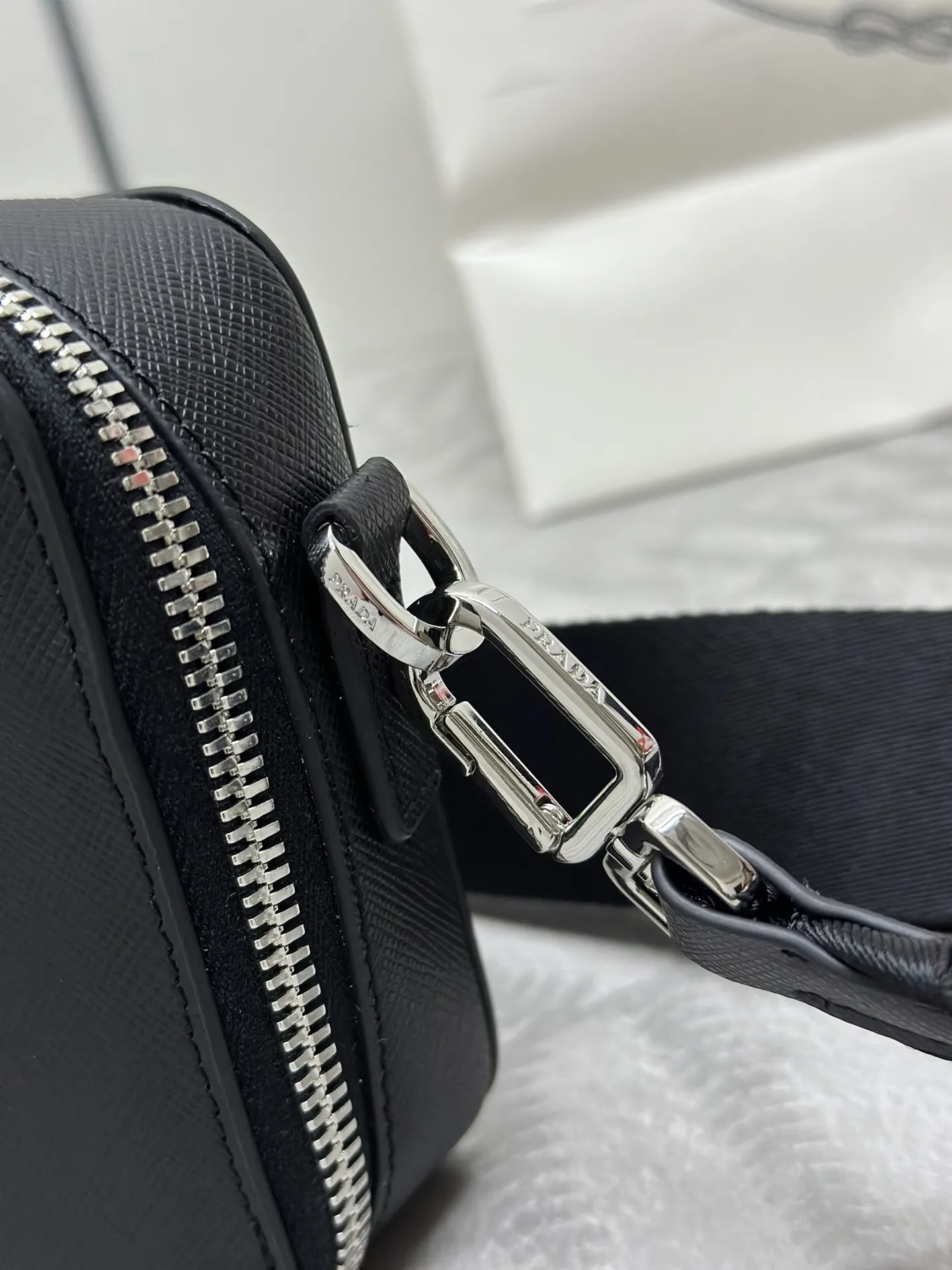 Prada Saffiano Leather Crossbody Bag 2VH173 D73016462 — view 8