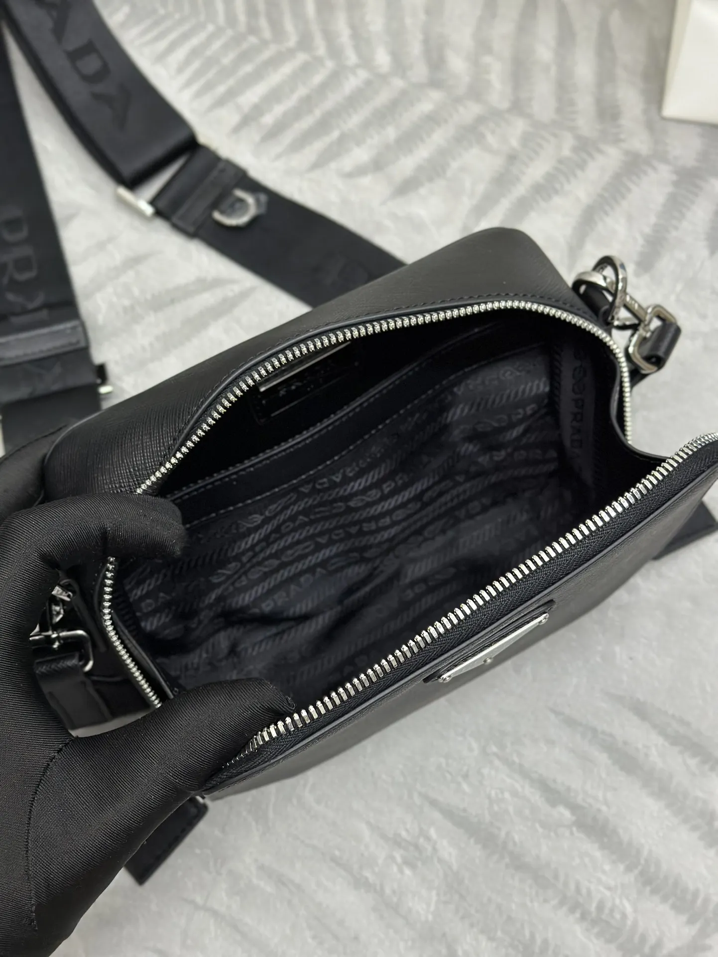 Saffiano Leather Camera Bag 2VH070 D74016464 — view 8