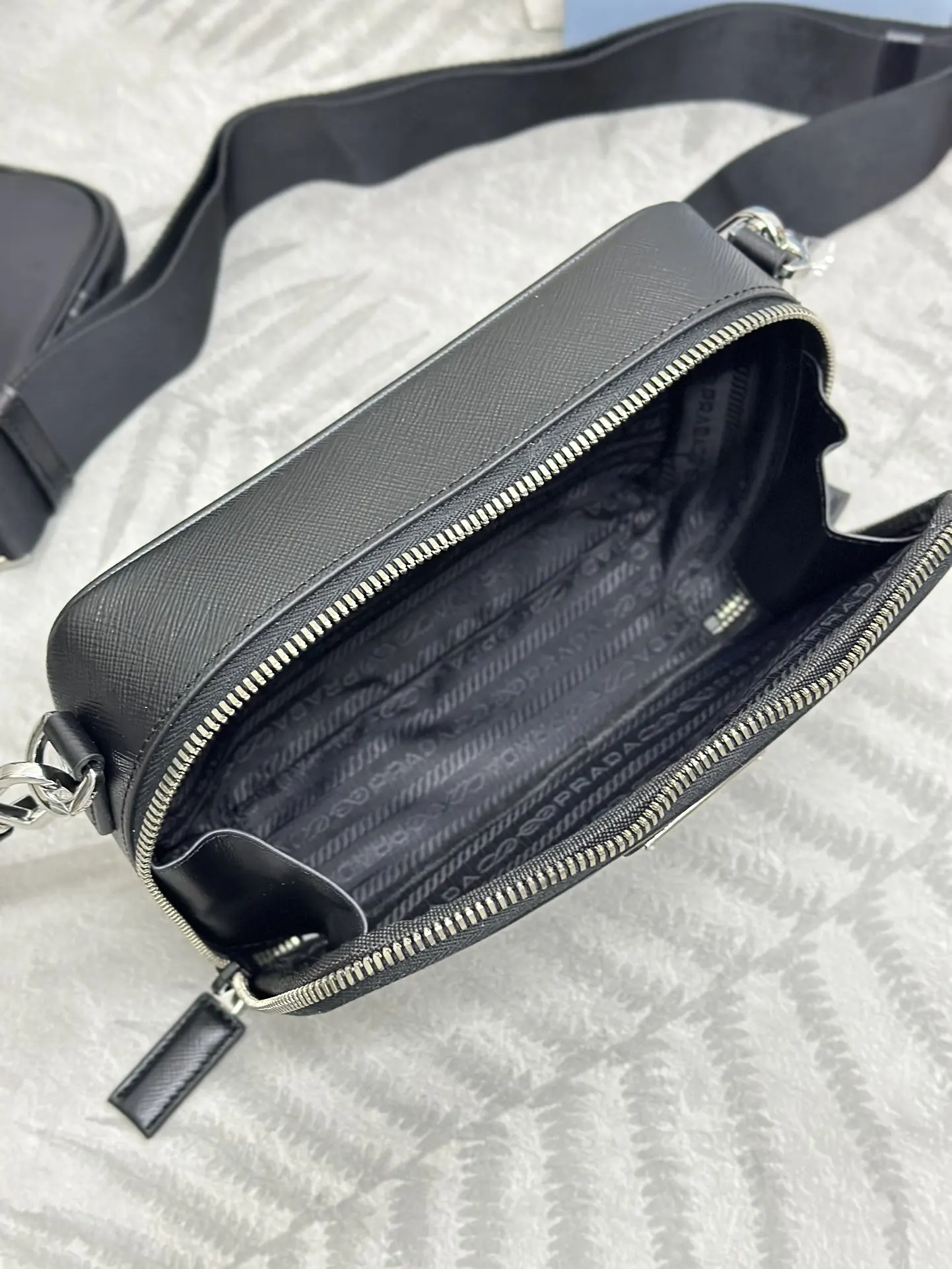 Nylon Crossbody Bag with Detachable Pouch D70016465 — view 8