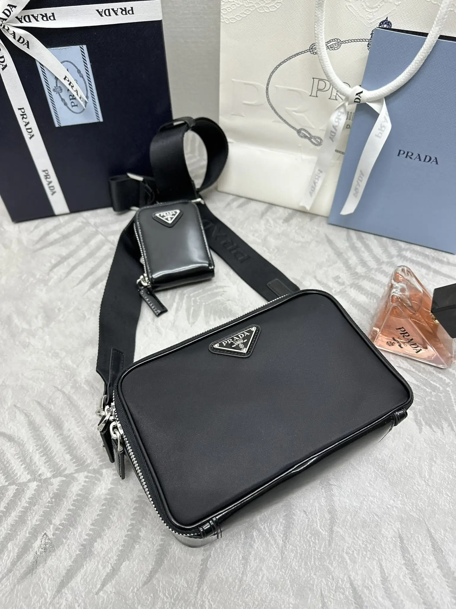 Prada Re-Nylon and Leather Camera Bag D76016466 — view 4