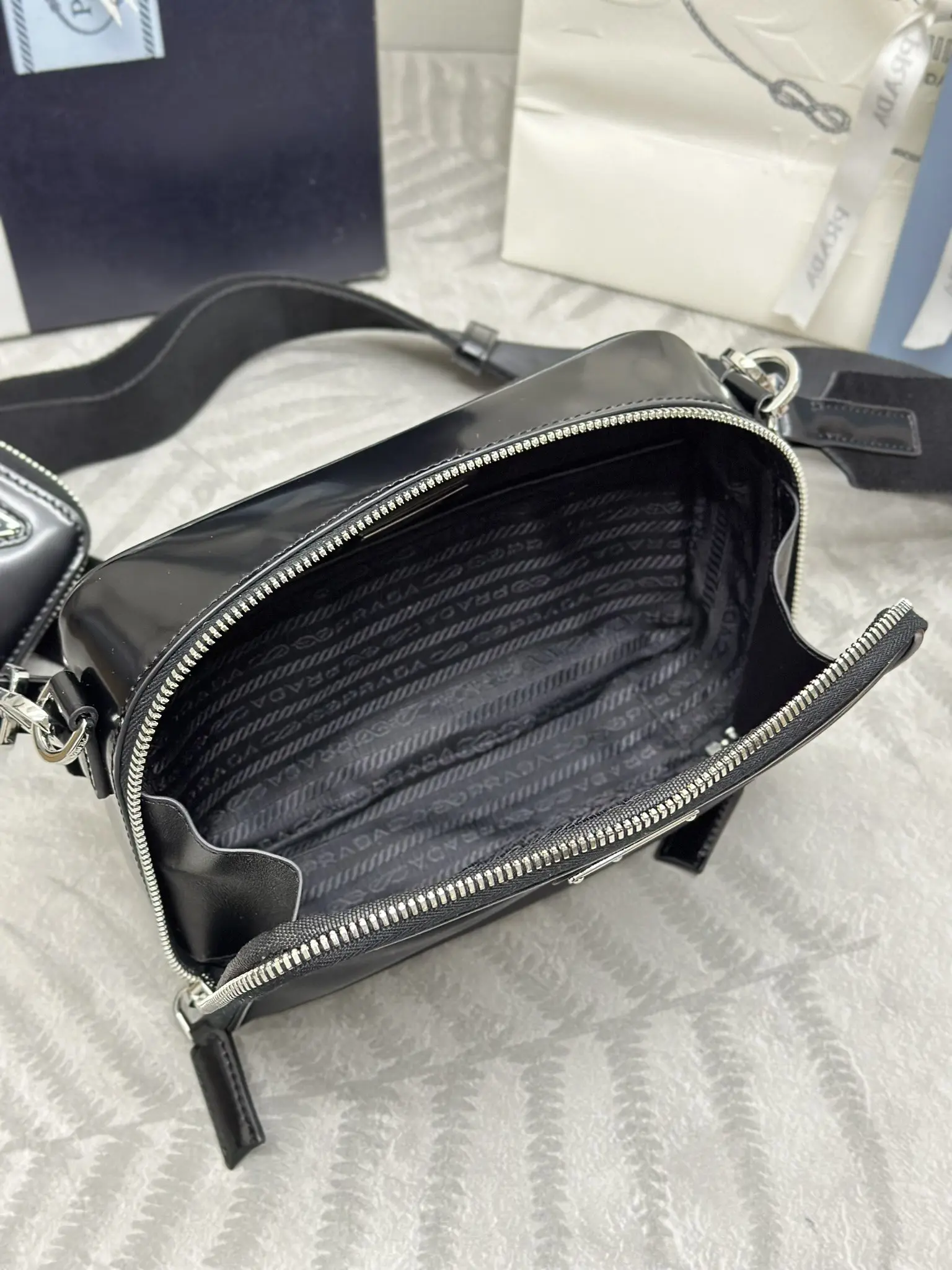 Prada Re-Nylon and Leather Camera Bag D76016466 — view 8