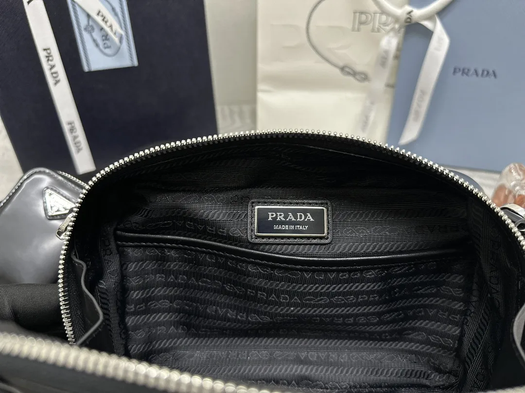 Prada Re-Nylon and Leather Camera Bag D76016466 — view 9