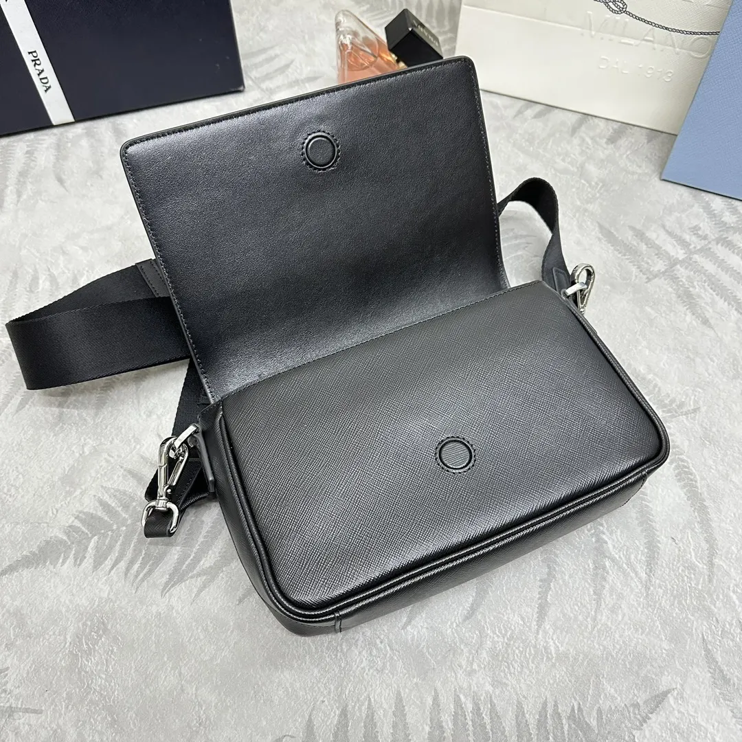 Saffiano Leather Shoulder Bag with Pouch D98016474 — view 7