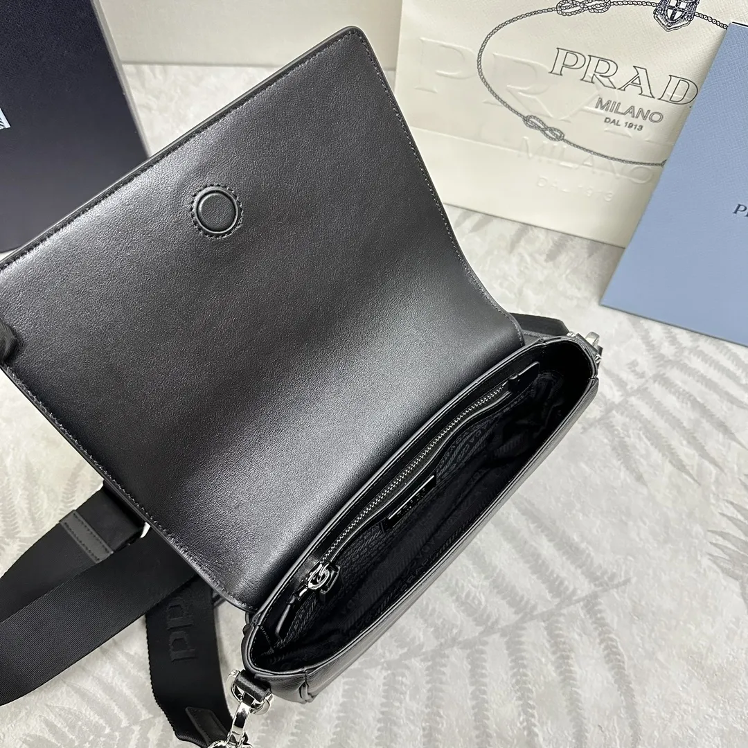 Saffiano Leather Shoulder Bag with Pouch D98016474 — view 8