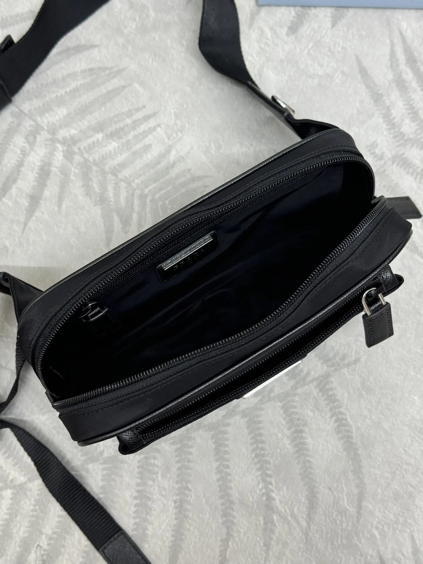 Re-Nylon Belt Bag with Leather Trim D58016478 — view 8