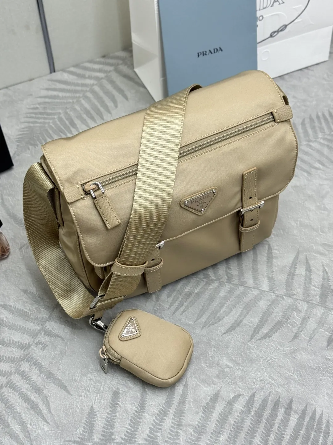 Prada Re-Nylon Crossbody Bag with Pouch D70016479 — view 5