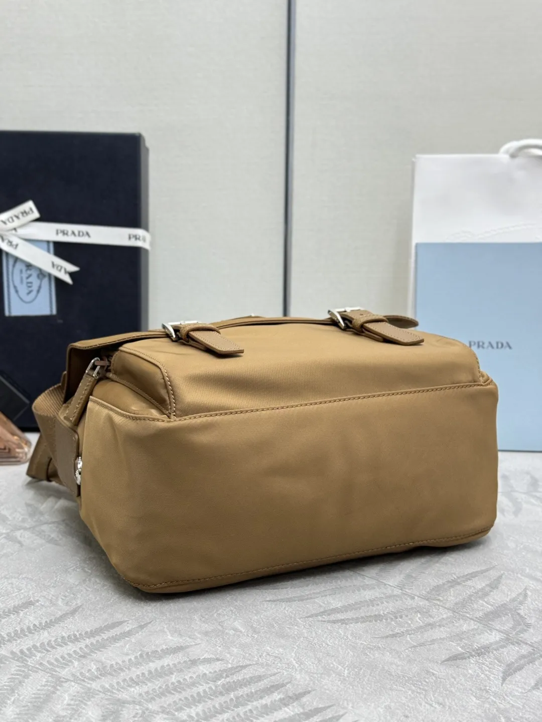 Re-Nylon Crossbody Bag with Detachable Pouch D75016480 — view 6