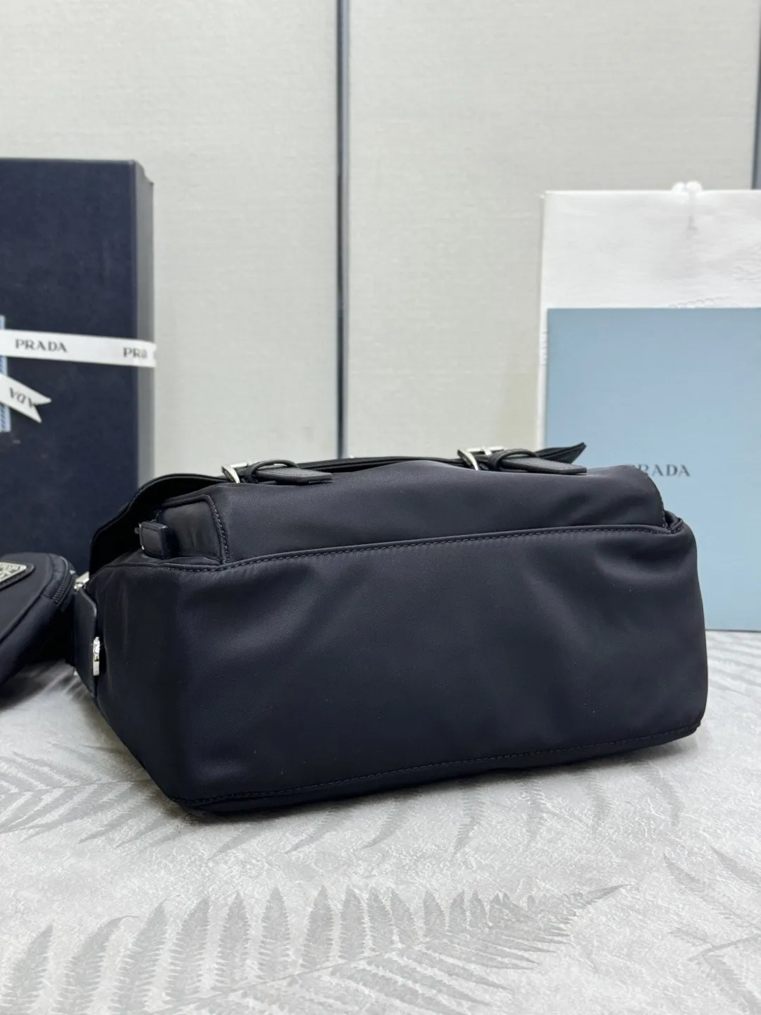 Re-Nylon Crossbody Bag with Detachable Pouch D70016481 — view 6