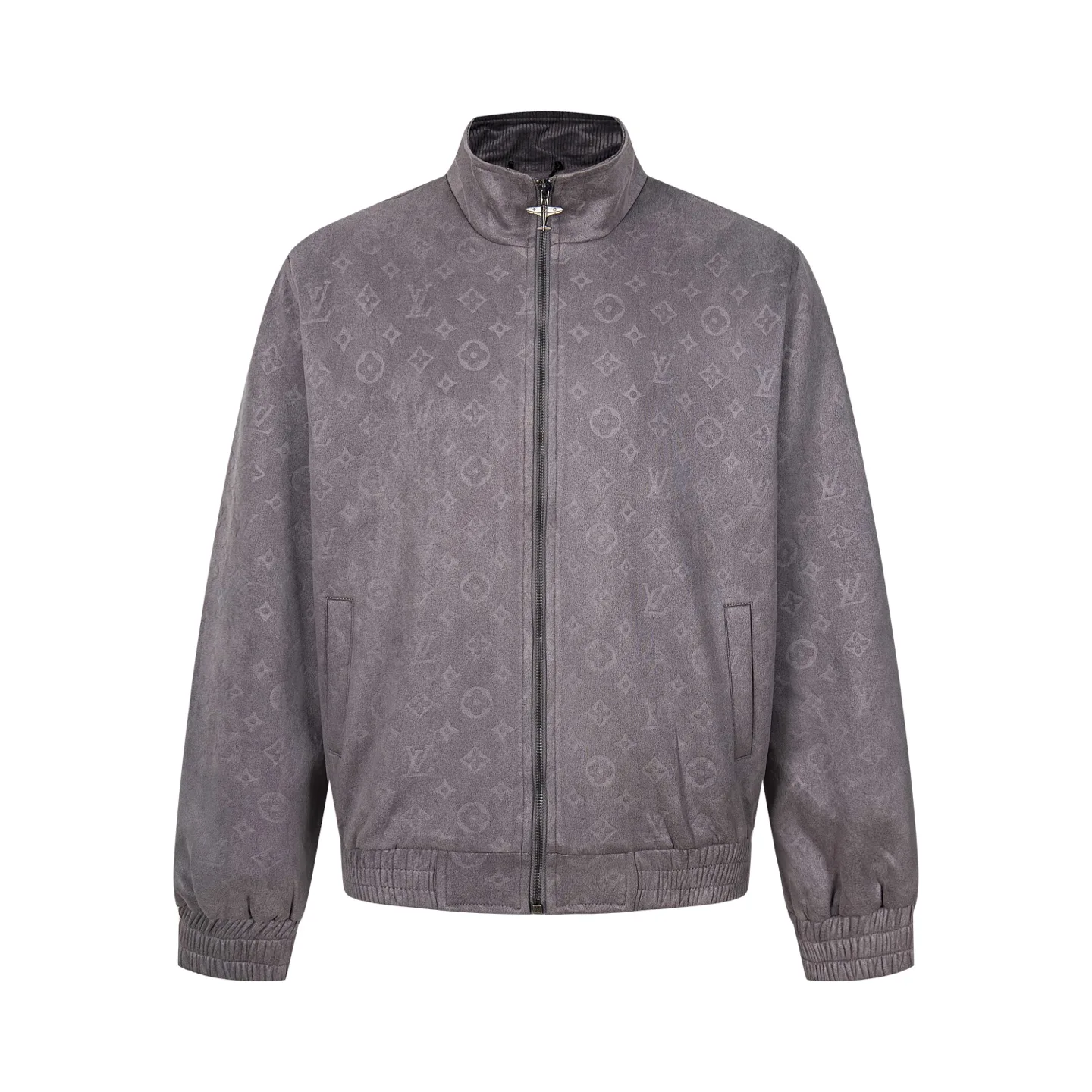 Monogram Embossed Faux Suede Bomber Jacket D29522188