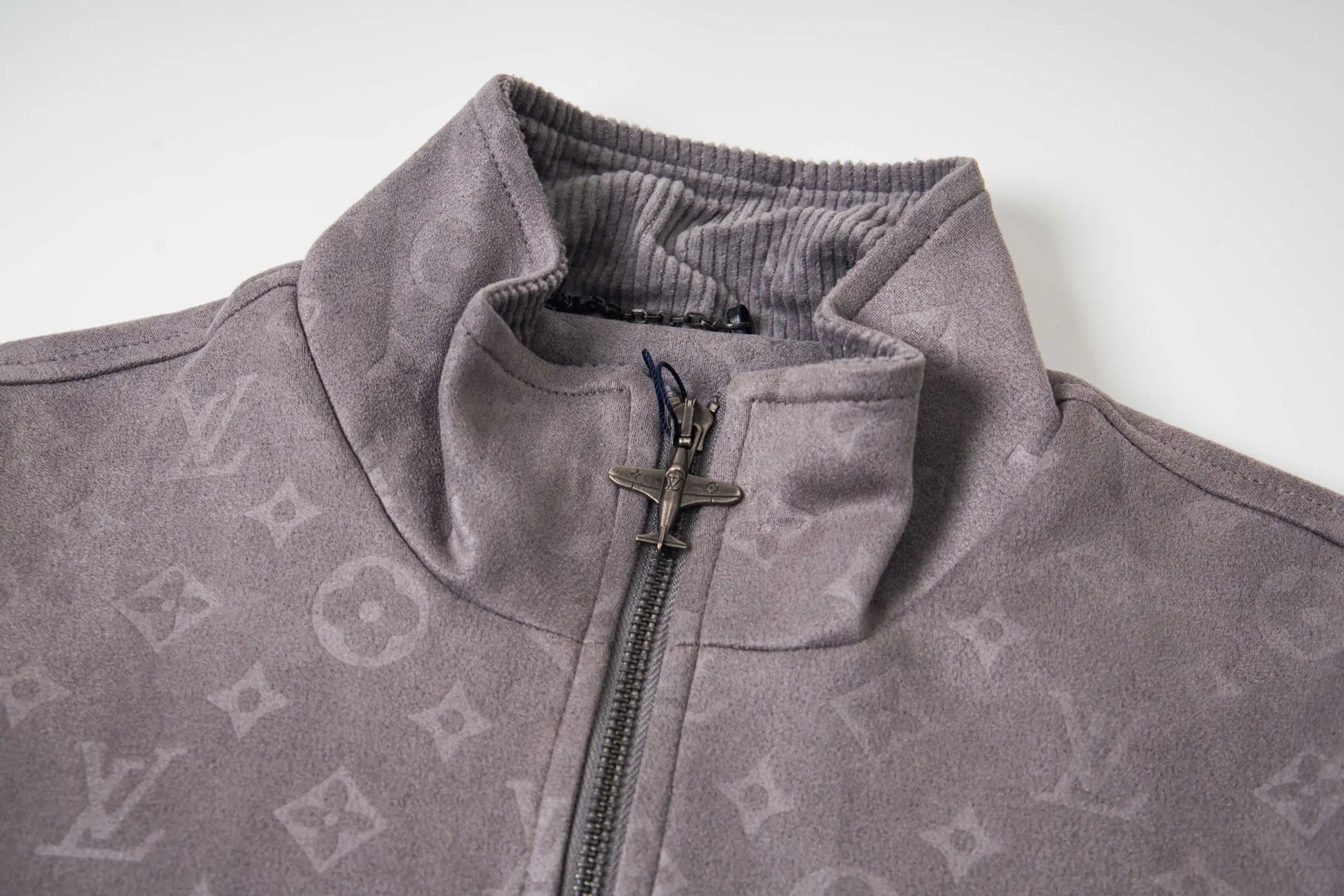 Monogram Embossed Faux Suede Bomber Jacket D29522188 — view 3