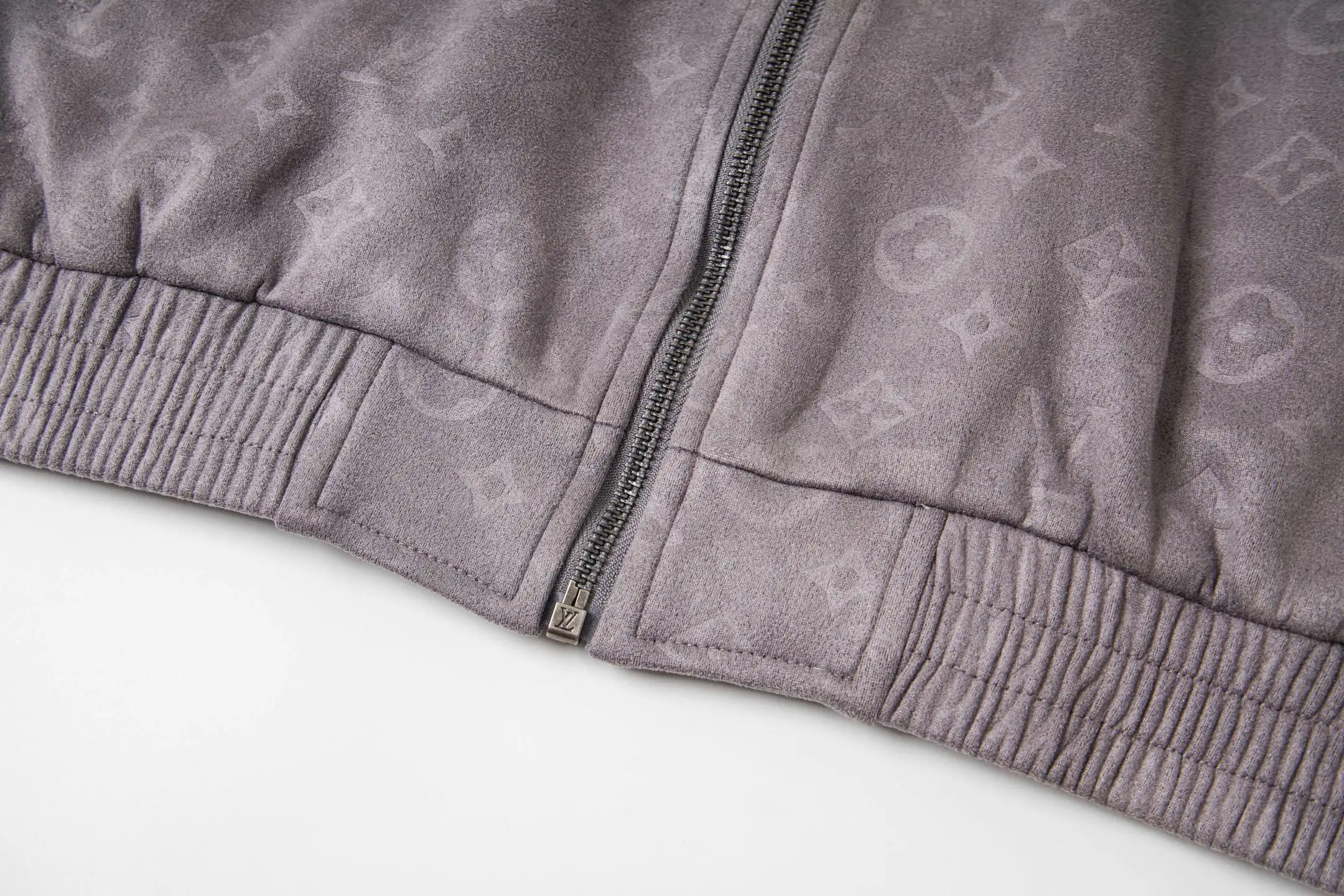 Monogram Embossed Faux Suede Bomber Jacket D29522188 — view 8
