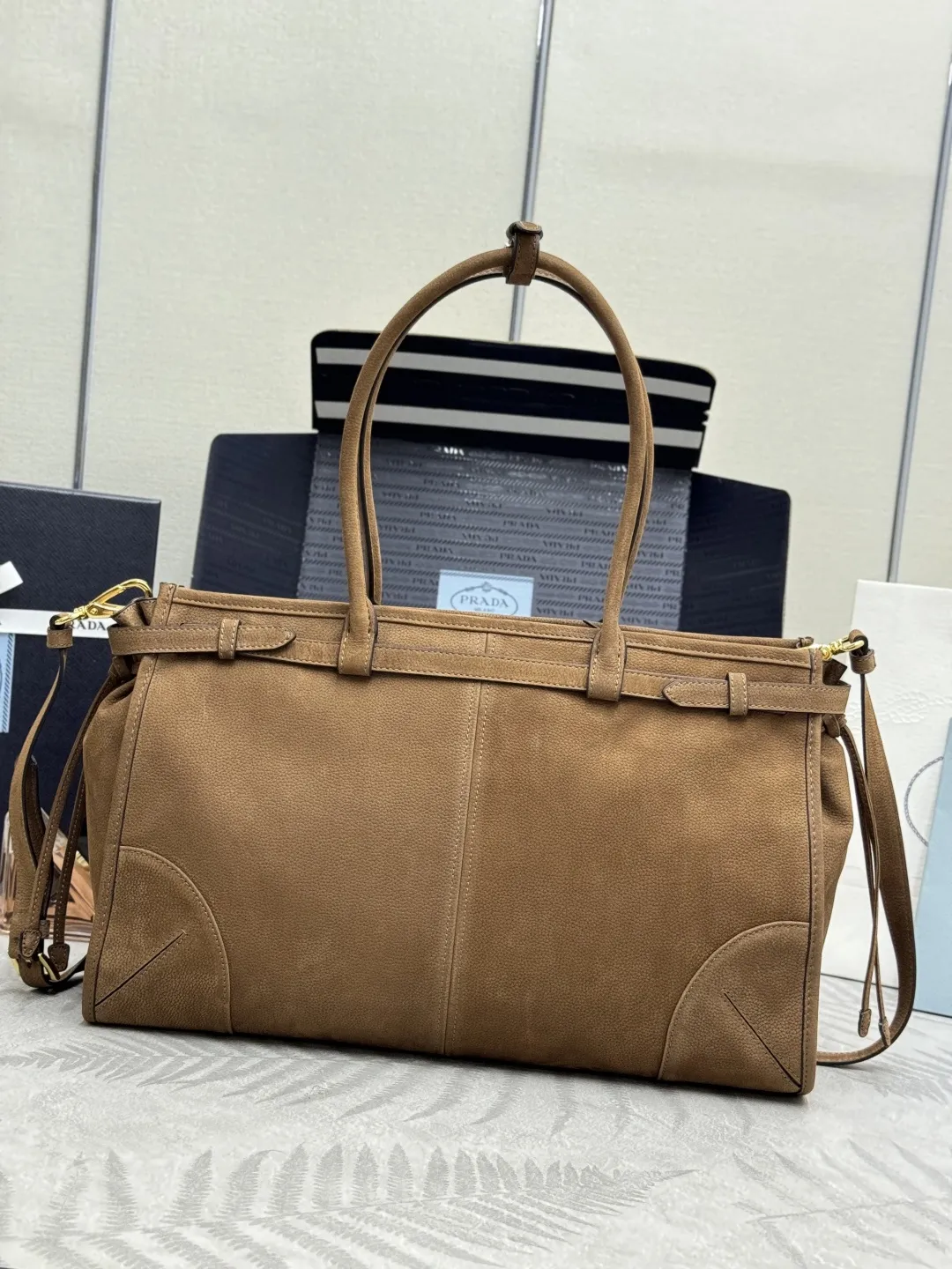 Soft Lux Suede Top-Handle & Crossbody Bag D108017750 — view 20