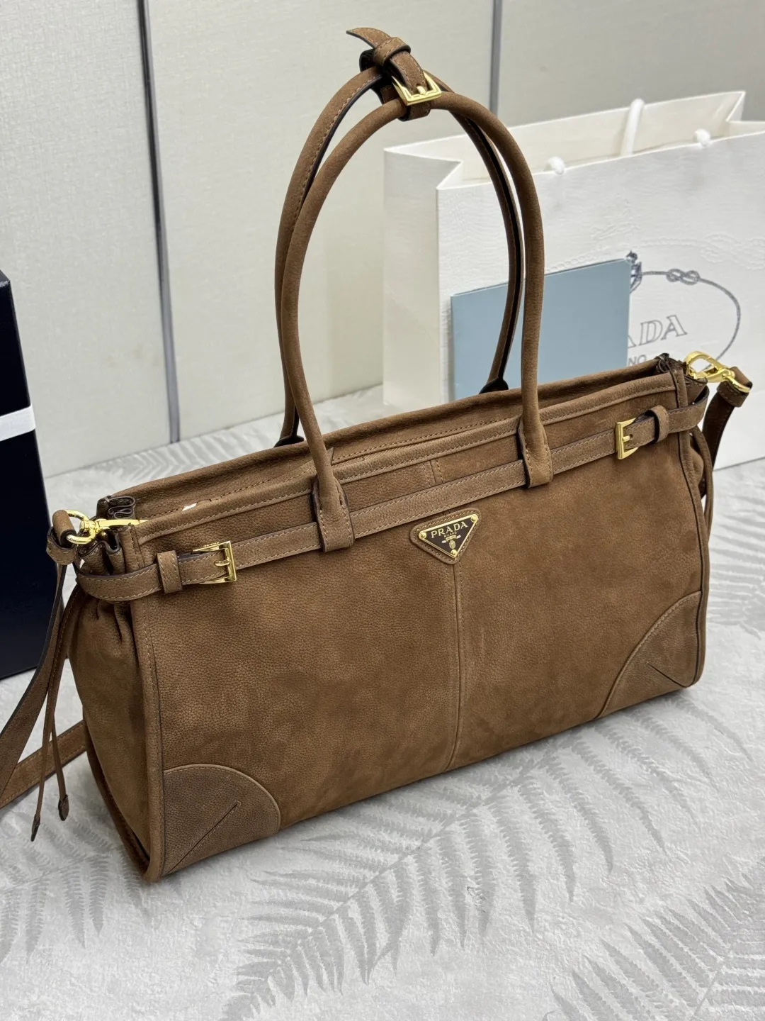 Soft Lux Suede Top-Handle & Crossbody Bag D108017750 — view 21