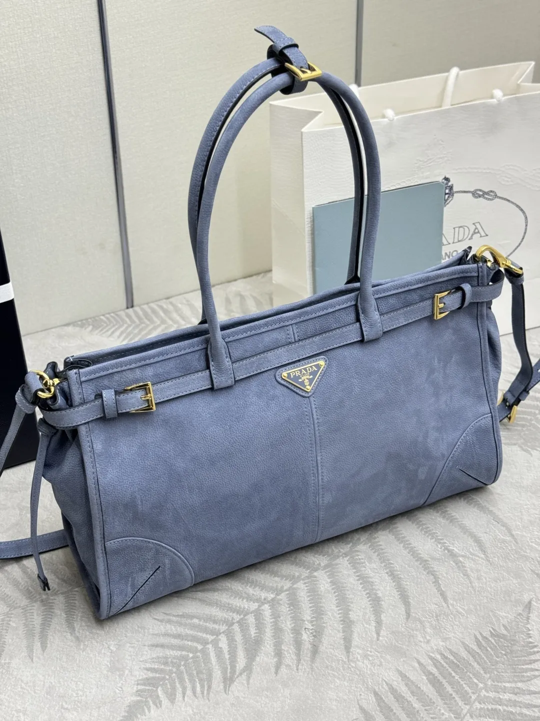 Soft Lux Suede Top-Handle & Crossbody Bag D108017750 — view 3