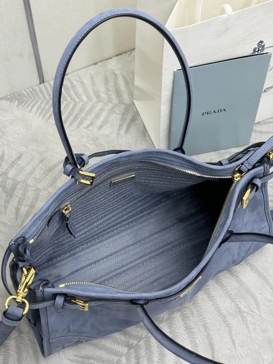 Soft Lux Suede Top-Handle & Crossbody Bag D108017750 — view 8