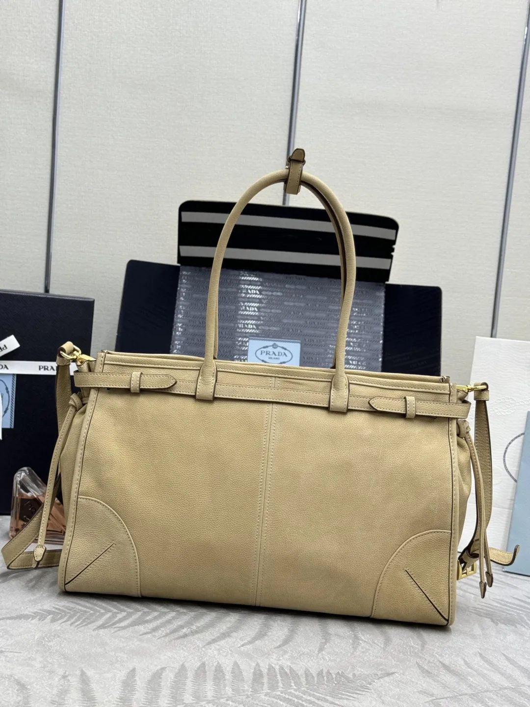 Soft Lux Suede Top-Handle & Crossbody Bag D108017750 — view 11