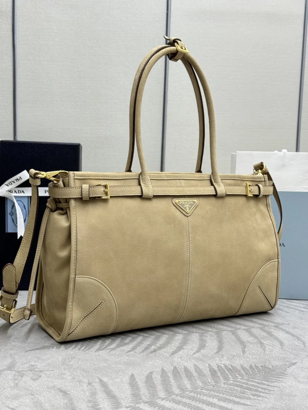 Soft Lux Suede Top-Handle & Crossbody Bag D108017750 — view 12
