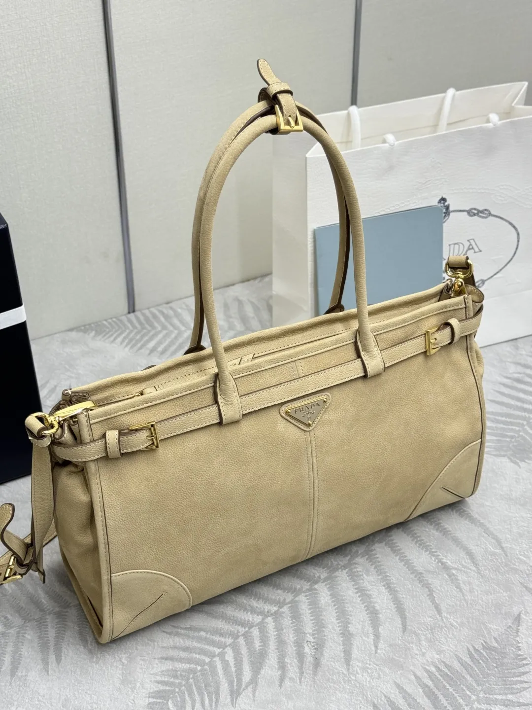 Soft Lux Suede Top-Handle & Crossbody Bag D108017750 — view 13