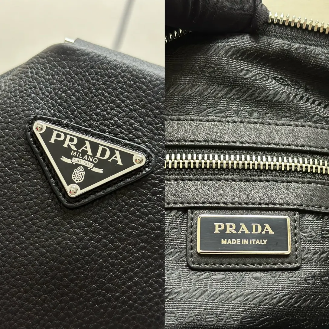 Triangle Leather Crossbody Bag D114017741 — view 9