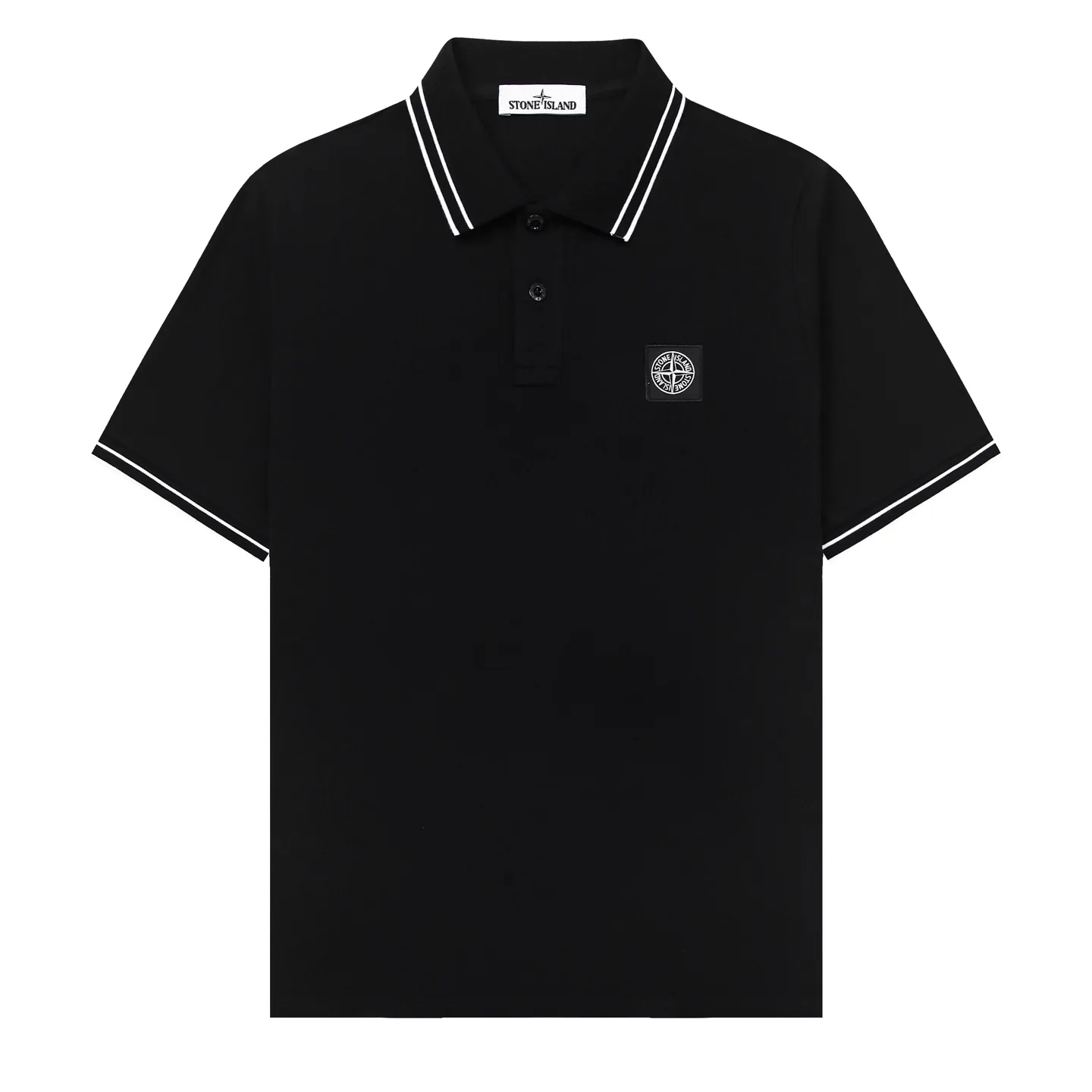 Logo-Patch Tipped Stretch-Piqué Polo Shirt D12511583