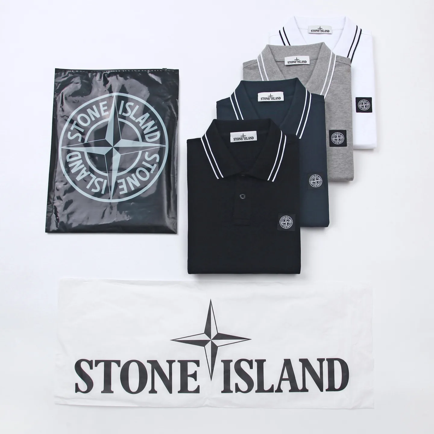 Logo-Patch Tipped Stretch-Piqué Polo Shirt D12511583 — view 9