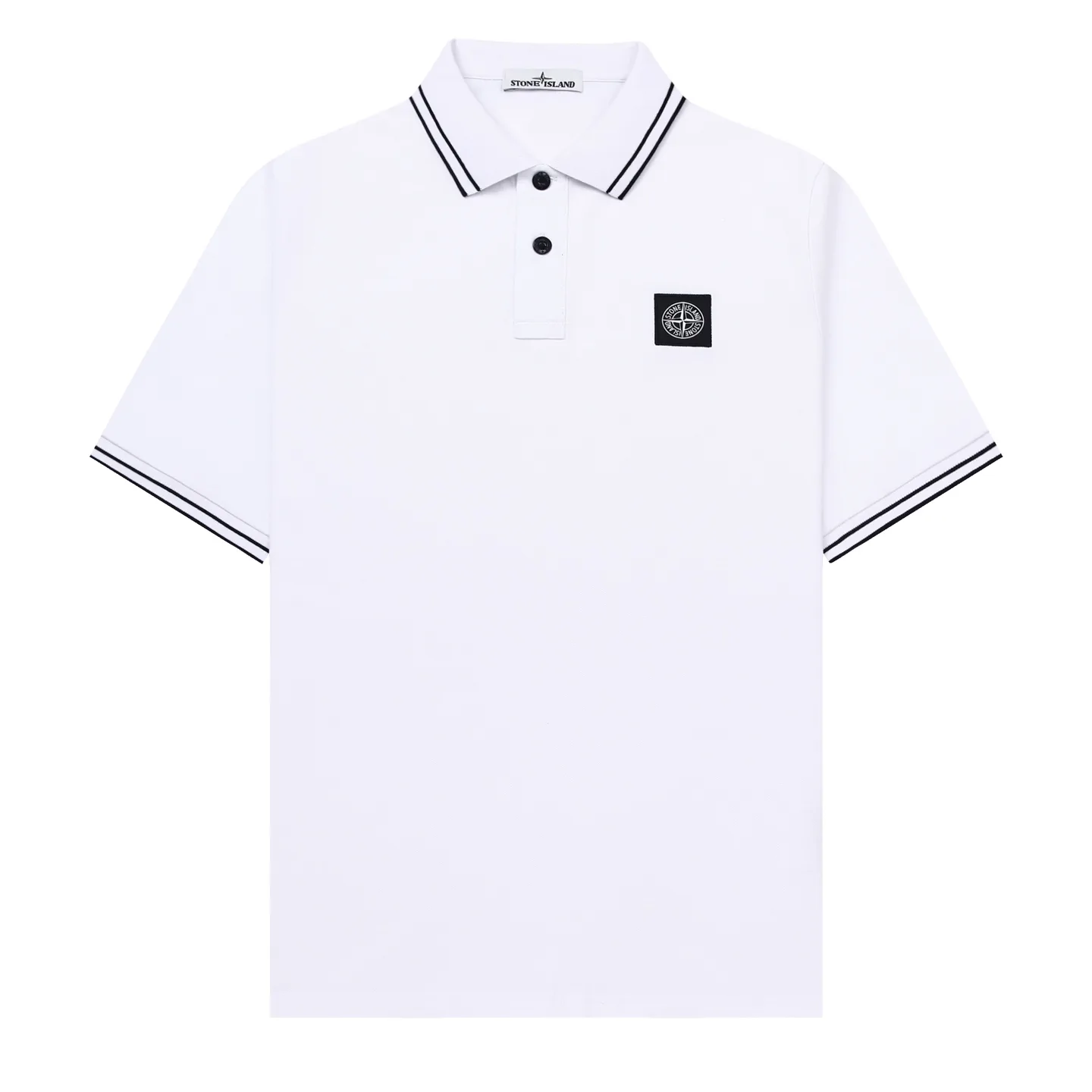 Logo-Patch Tipped Cotton-Piqué Polo Shirt D12511585