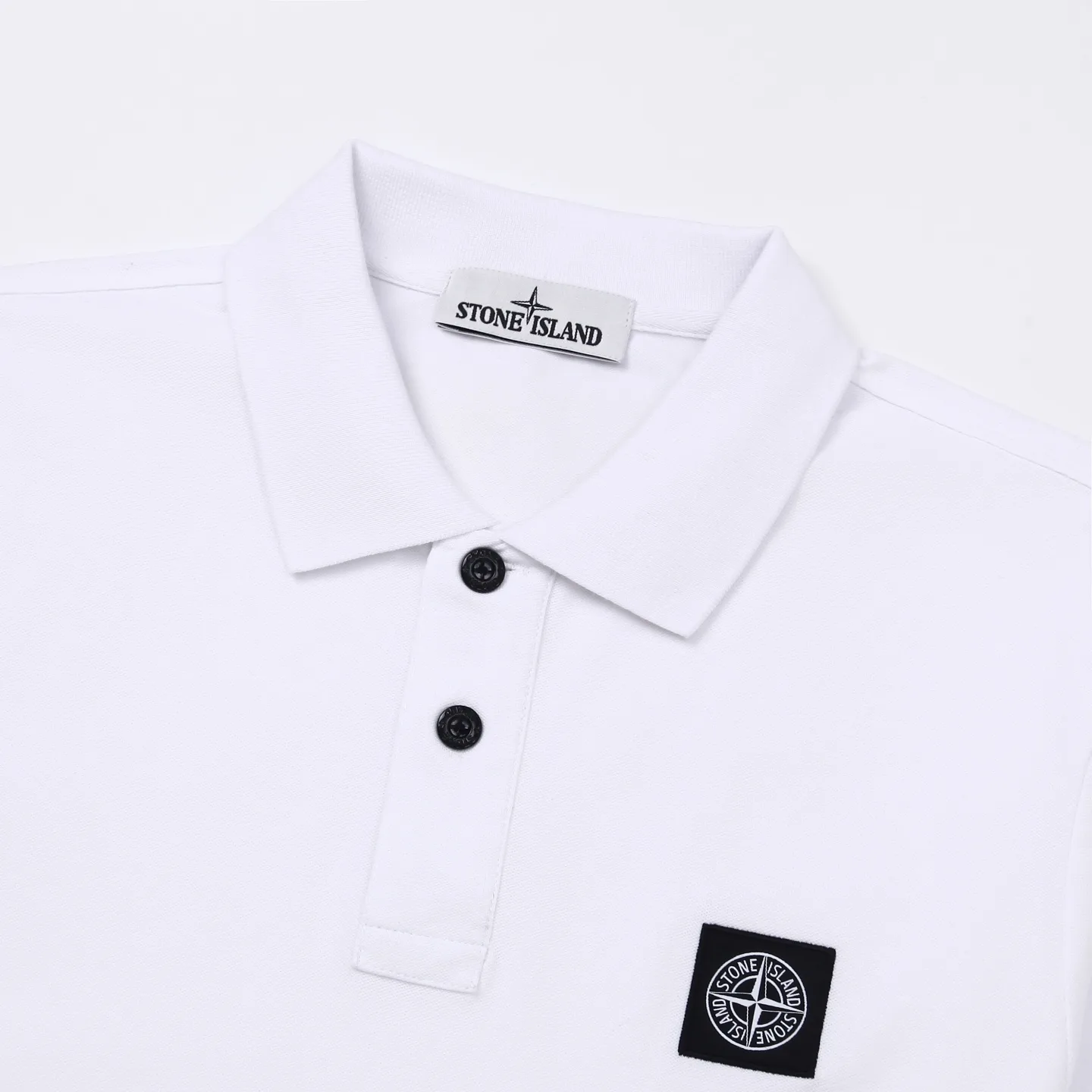 Logo-Patch Cotton-Piqué Polo Shirt D12511582 — view 3